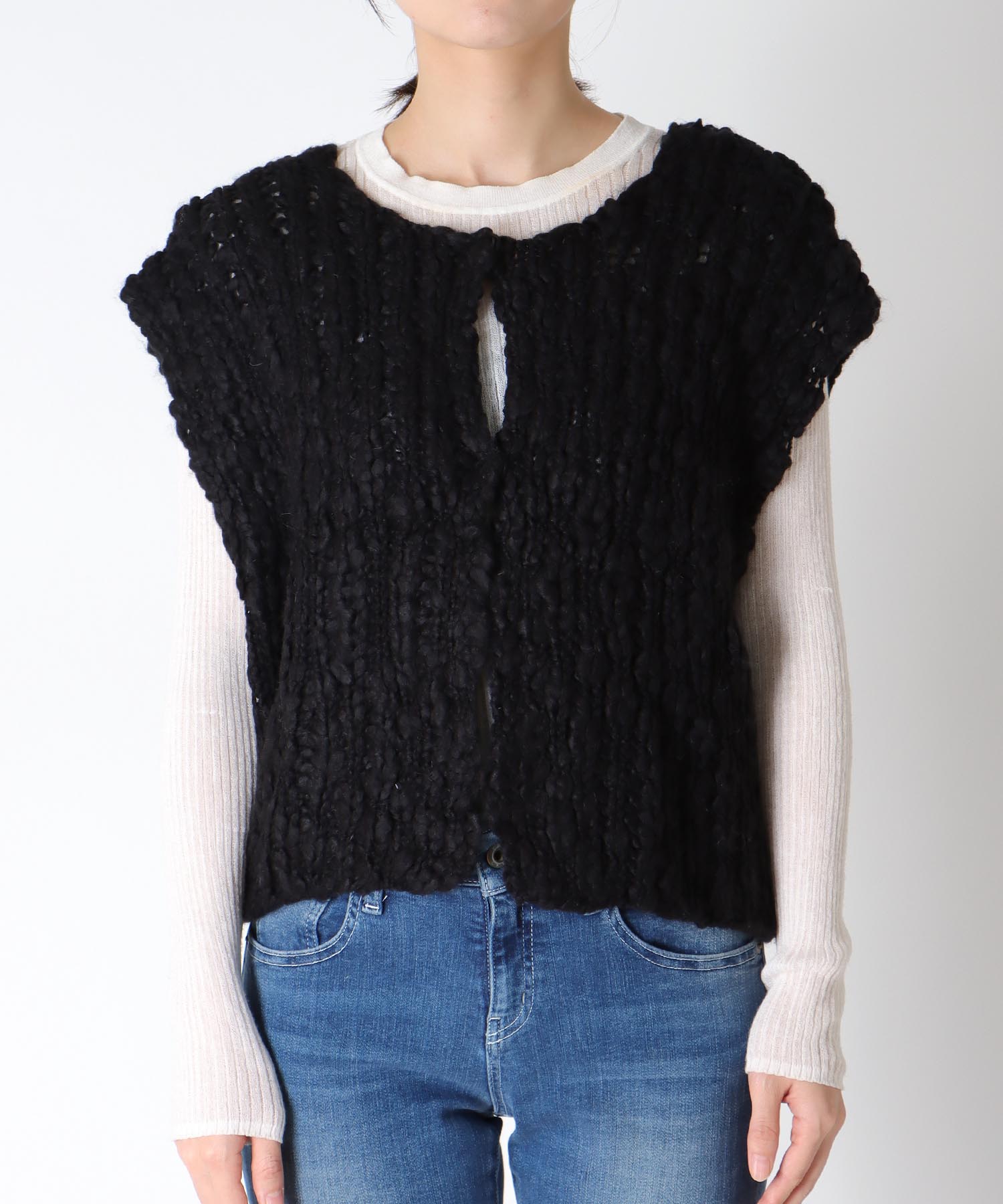 《WEB先行発売》ハンドニットベスト