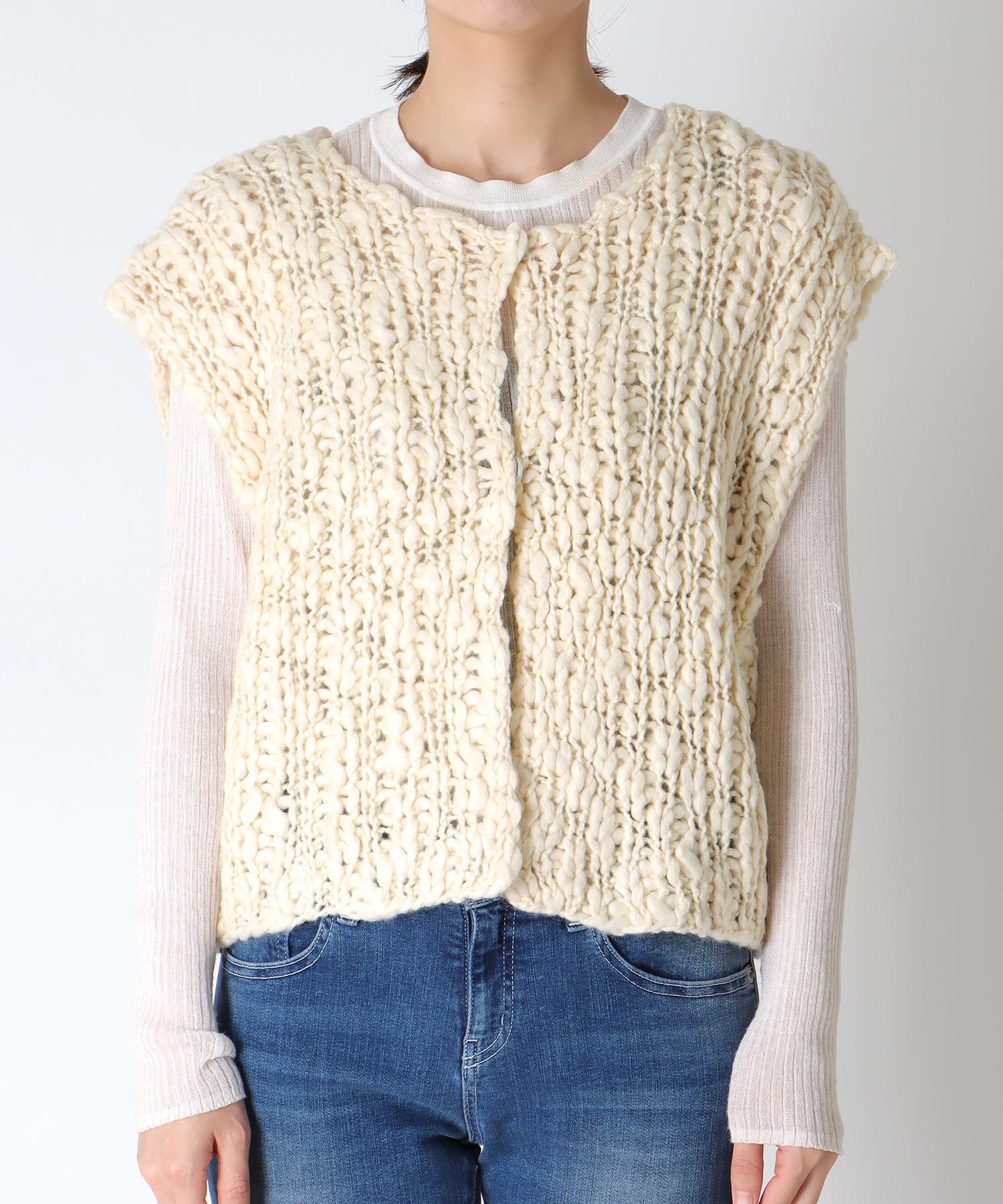 《WEB先行発売》ハンドニットベスト