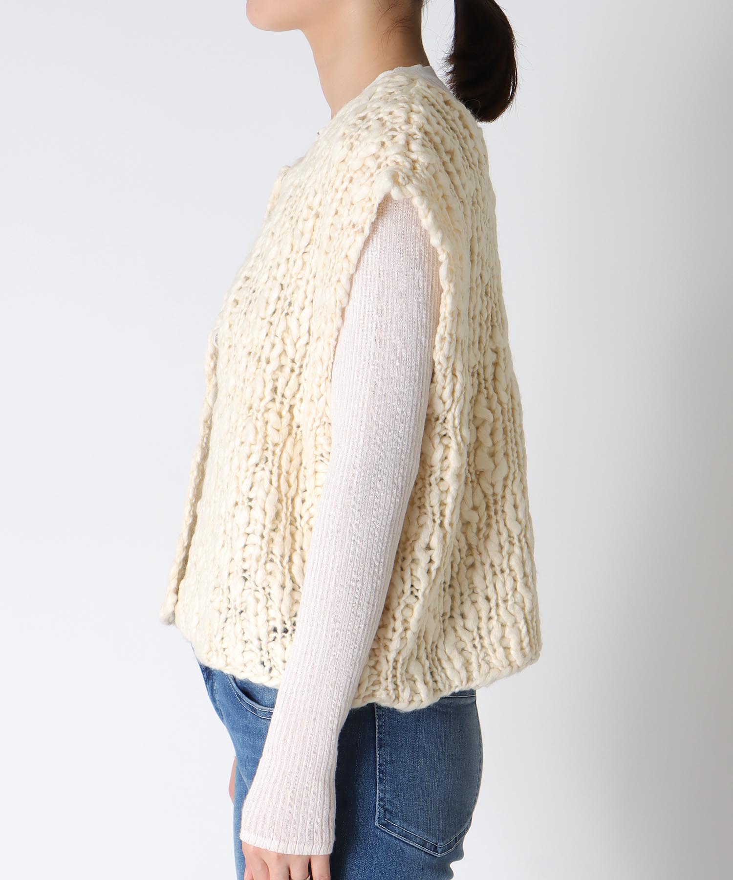 《WEB先行発売》ハンドニットベスト