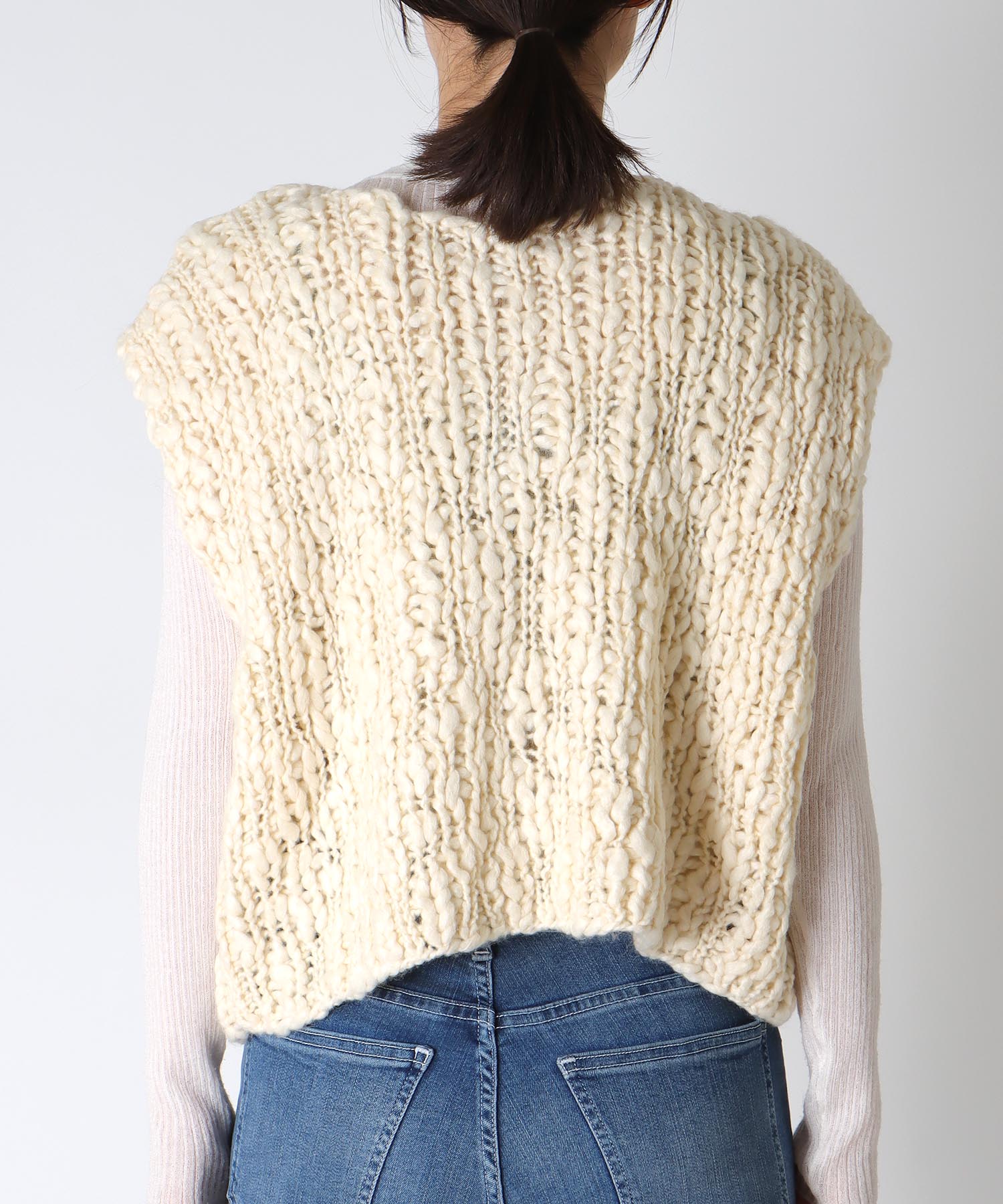 《WEB先行発売》ハンドニットベスト