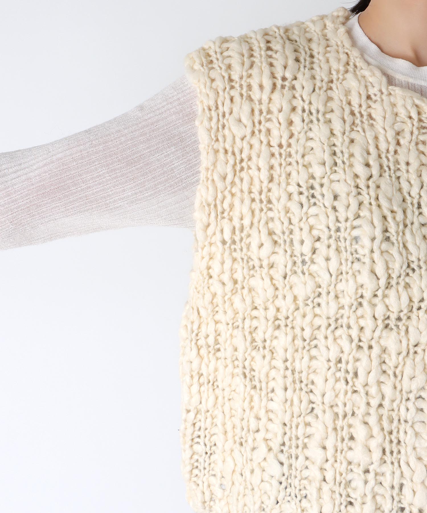 《WEB先行発売》ハンドニットベスト