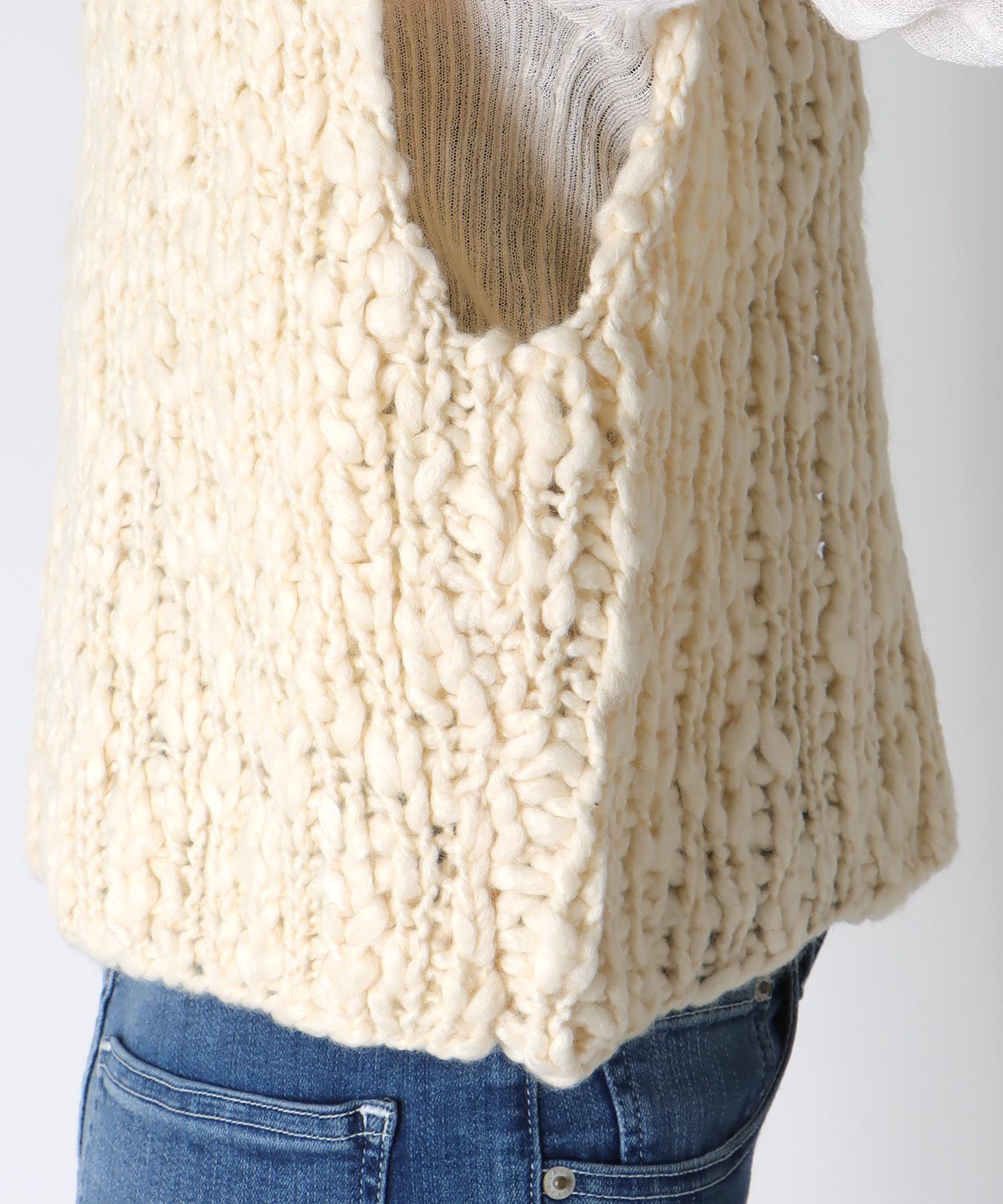 《WEB先行発売》ハンドニットベスト