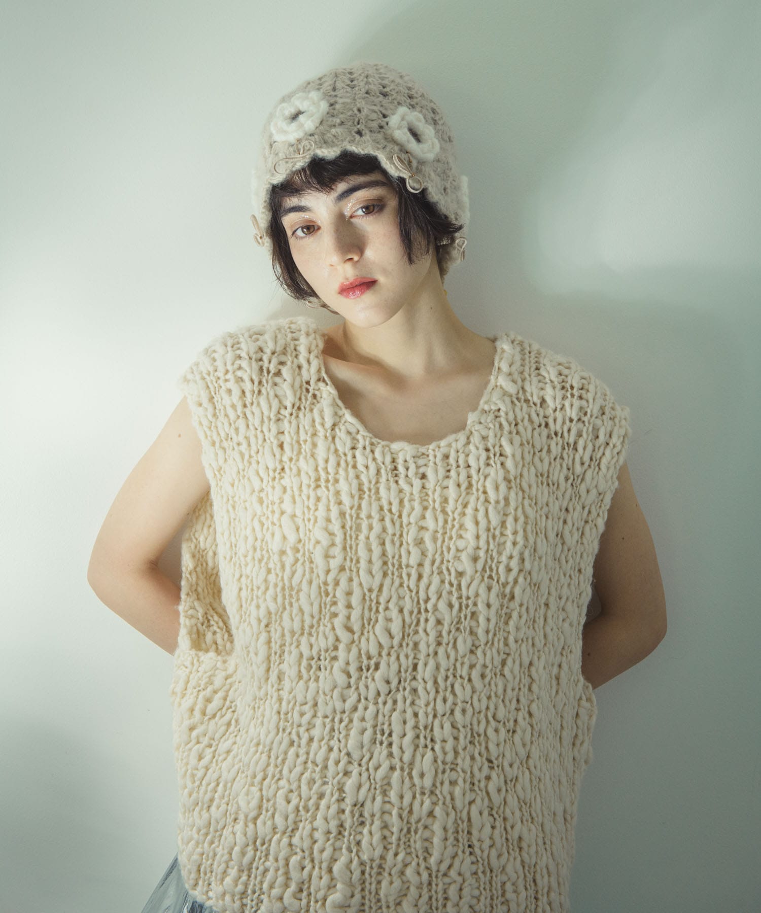 《WEB先行発売》ハンドニットベスト