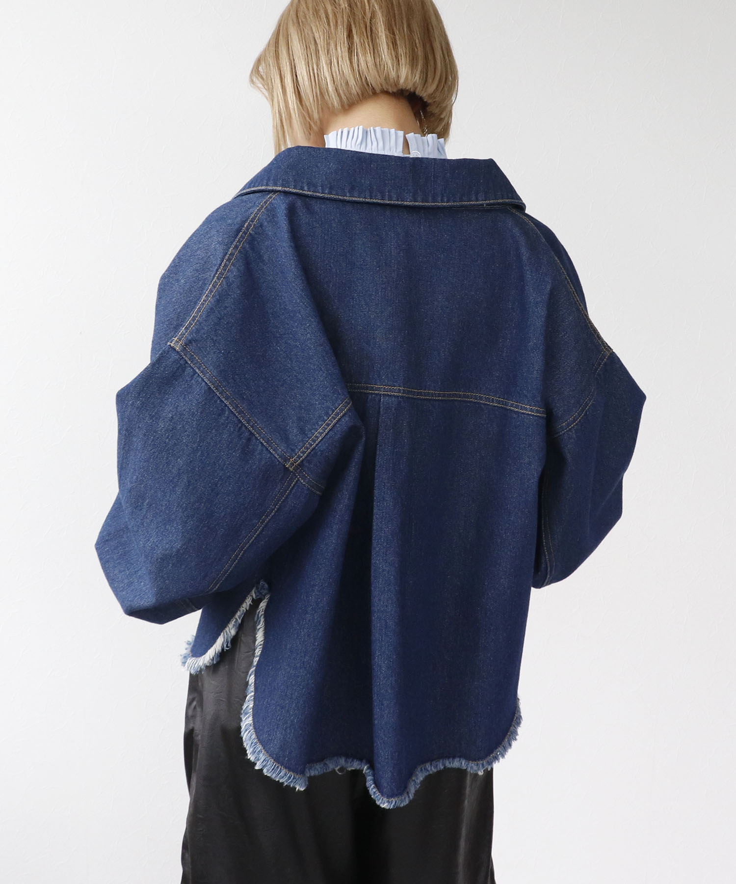 FRINGE DENIM JACKET