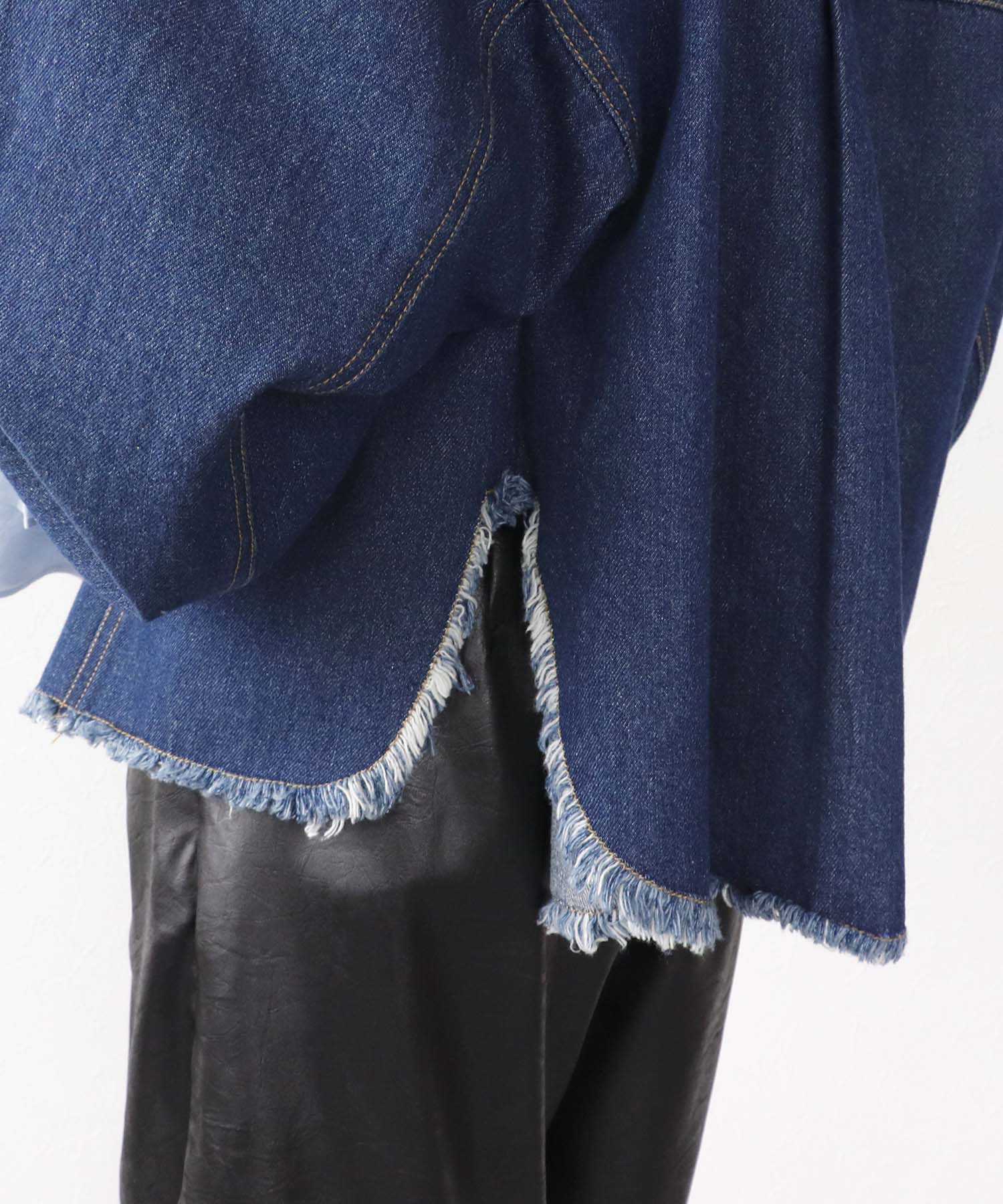 FRINGE DENIM JACKET
