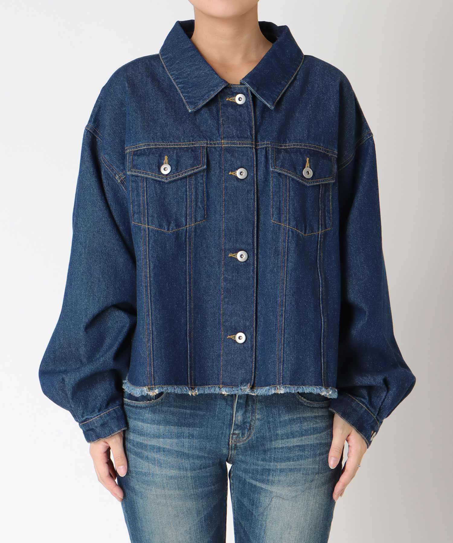 FRINGE DENIM JACKET