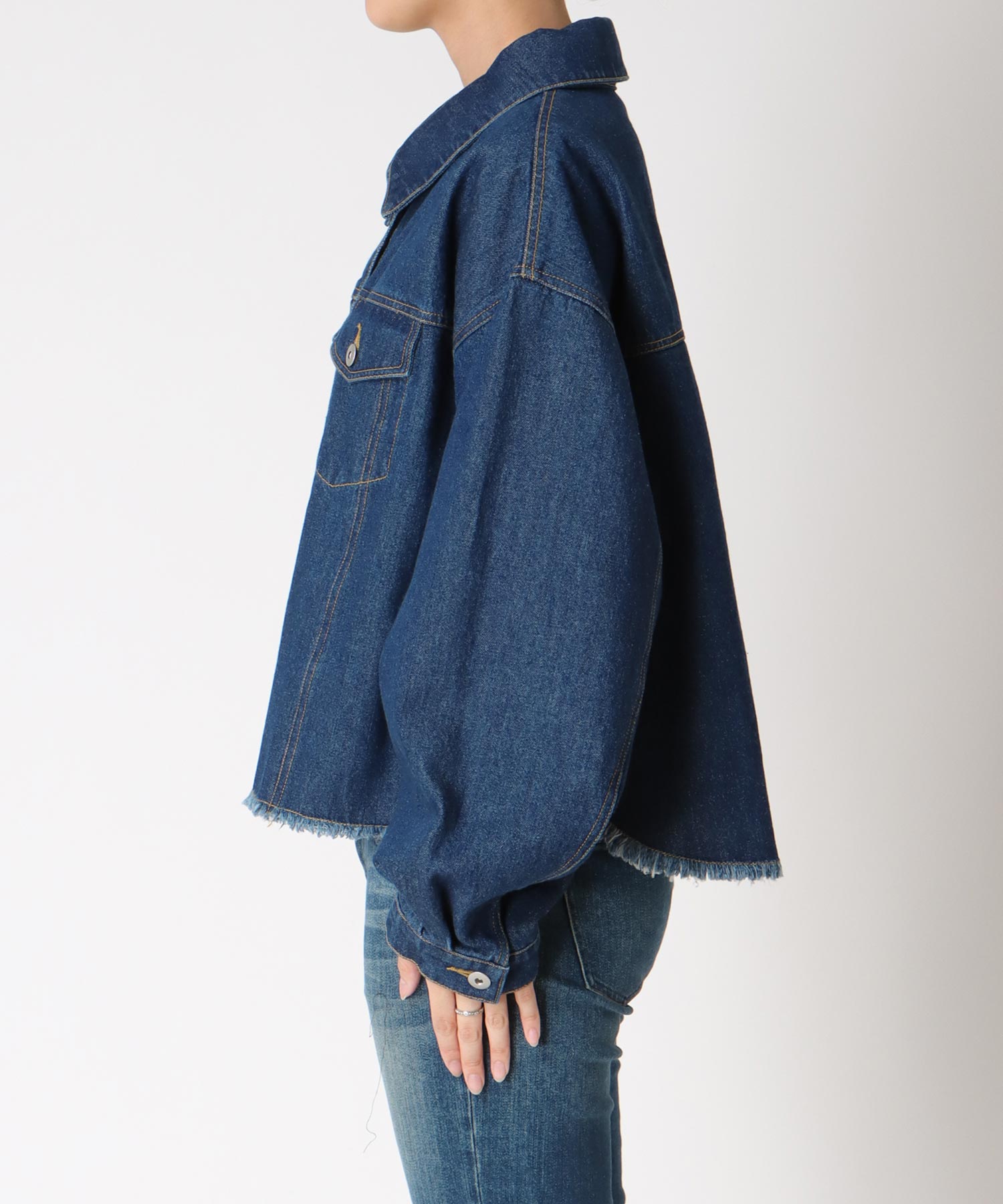 FRINGE DENIM JACKET
