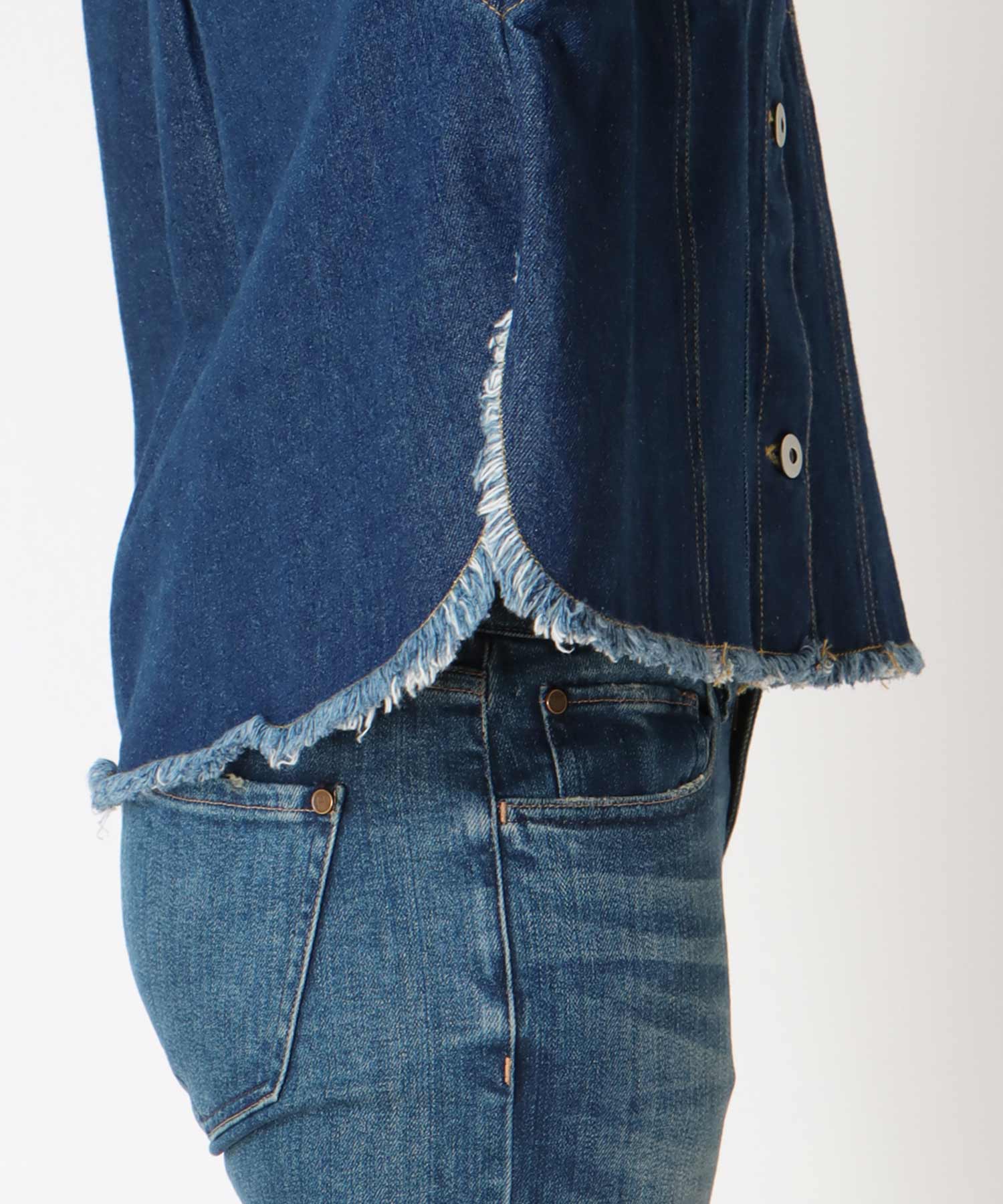 FRINGE DENIM JACKET