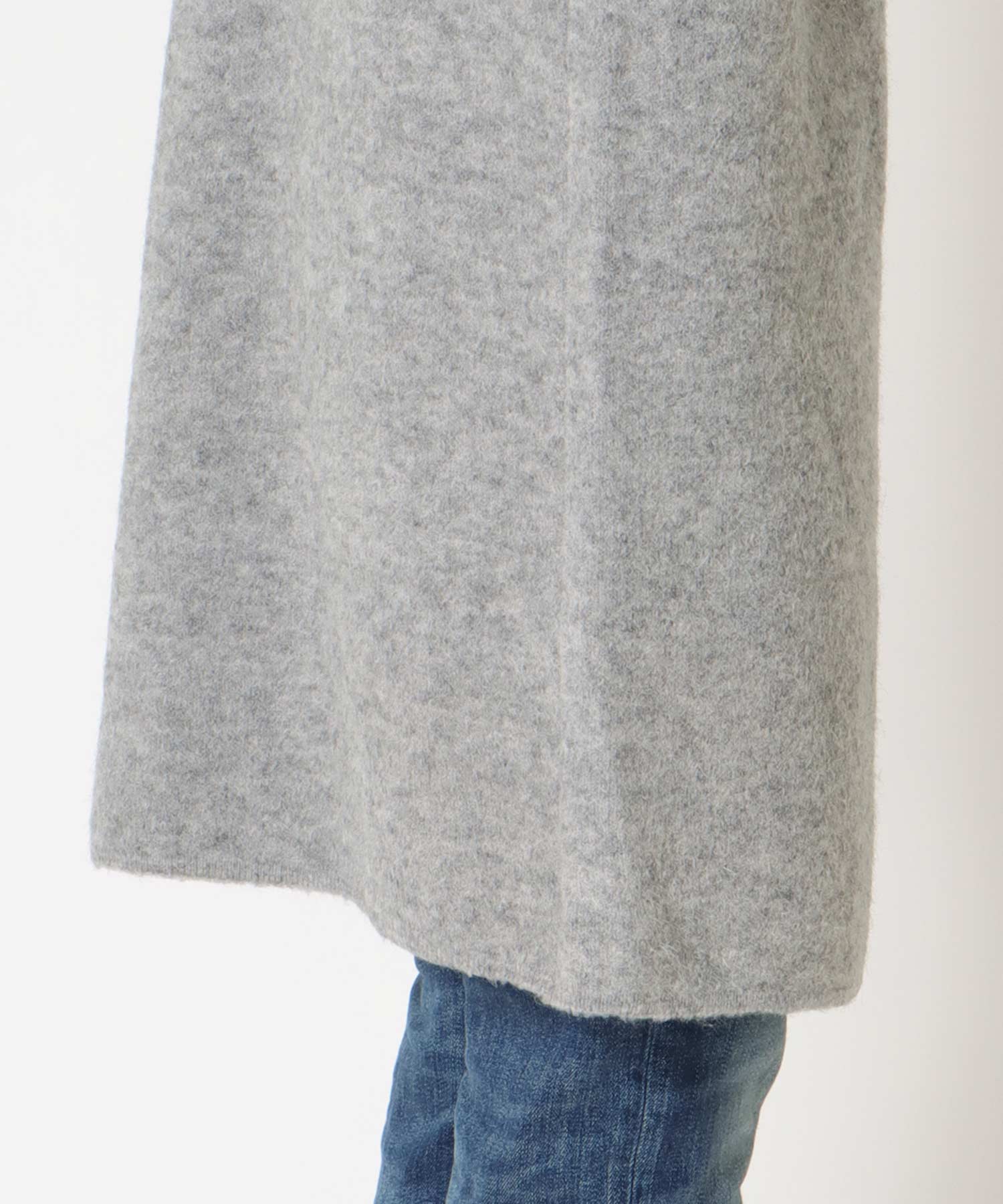 シャギーバイカラーコーディガン