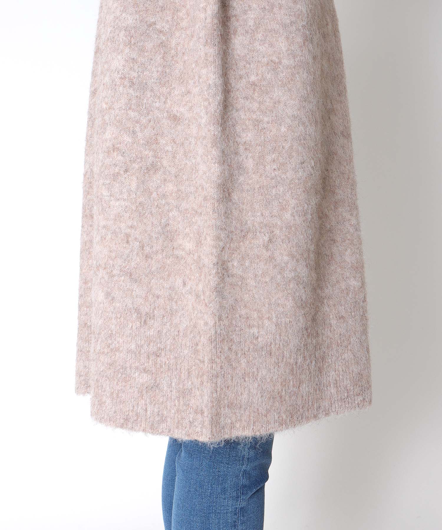 ロゴプリントシャギーロングカーディガン 別注