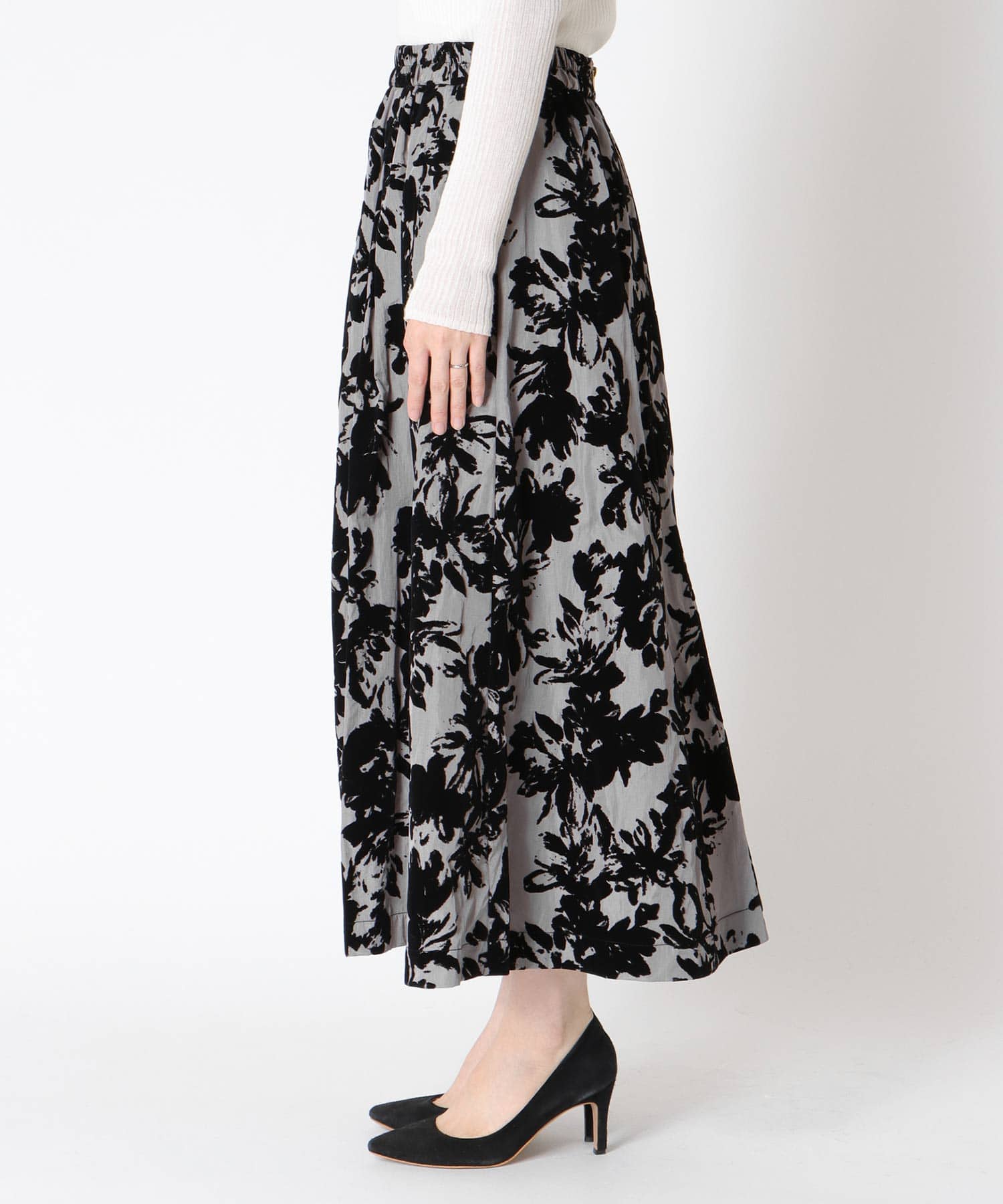 フラワーフロッキースカート