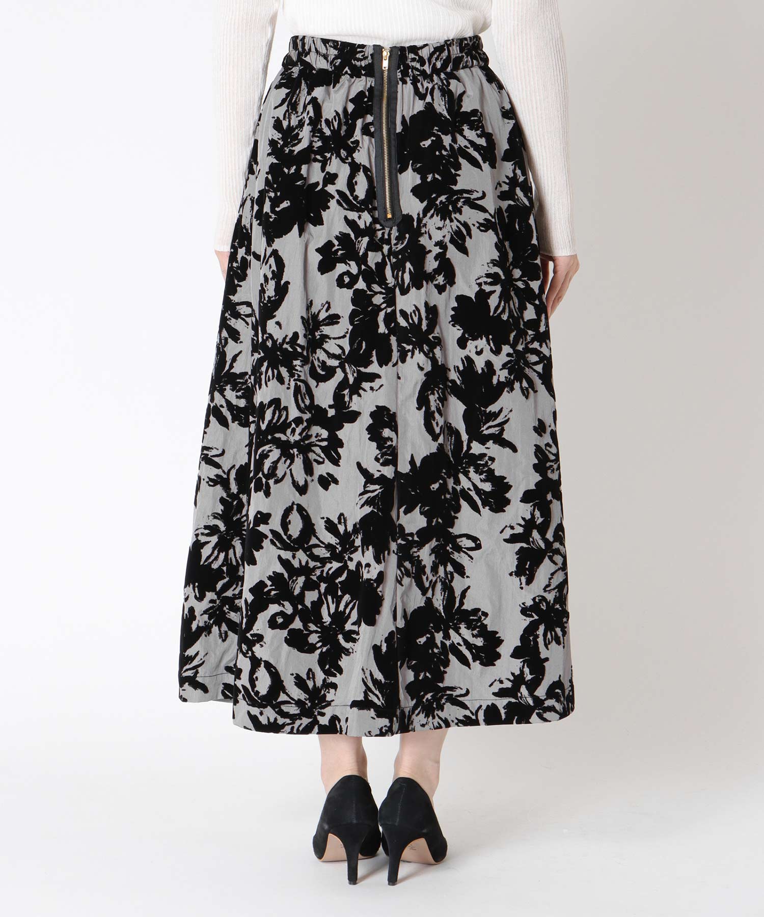 フラワーフロッキースカート