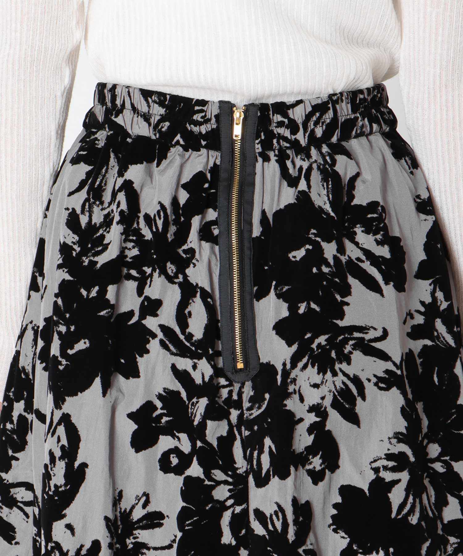 フラワーフロッキースカート