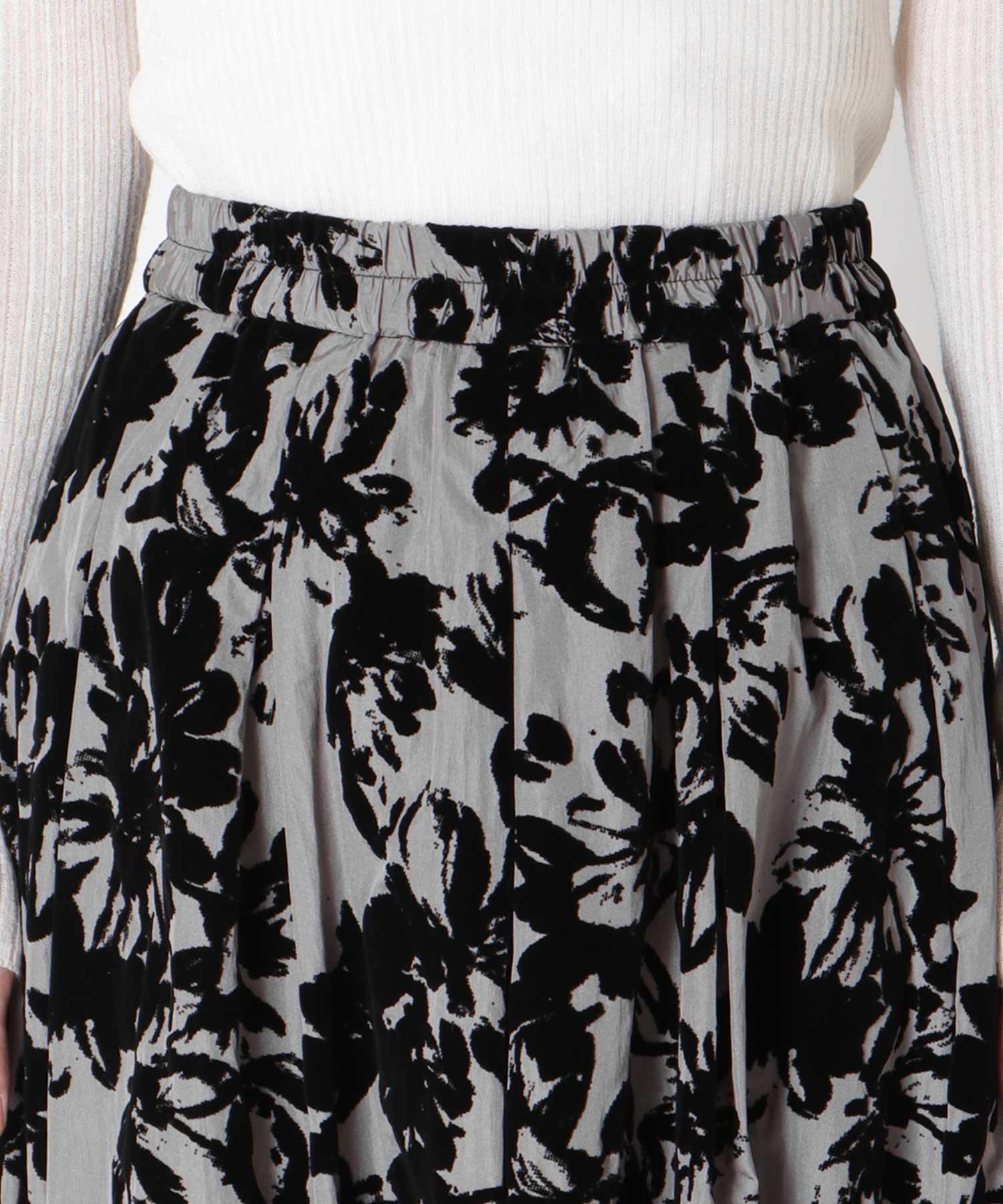 フラワーフロッキースカート