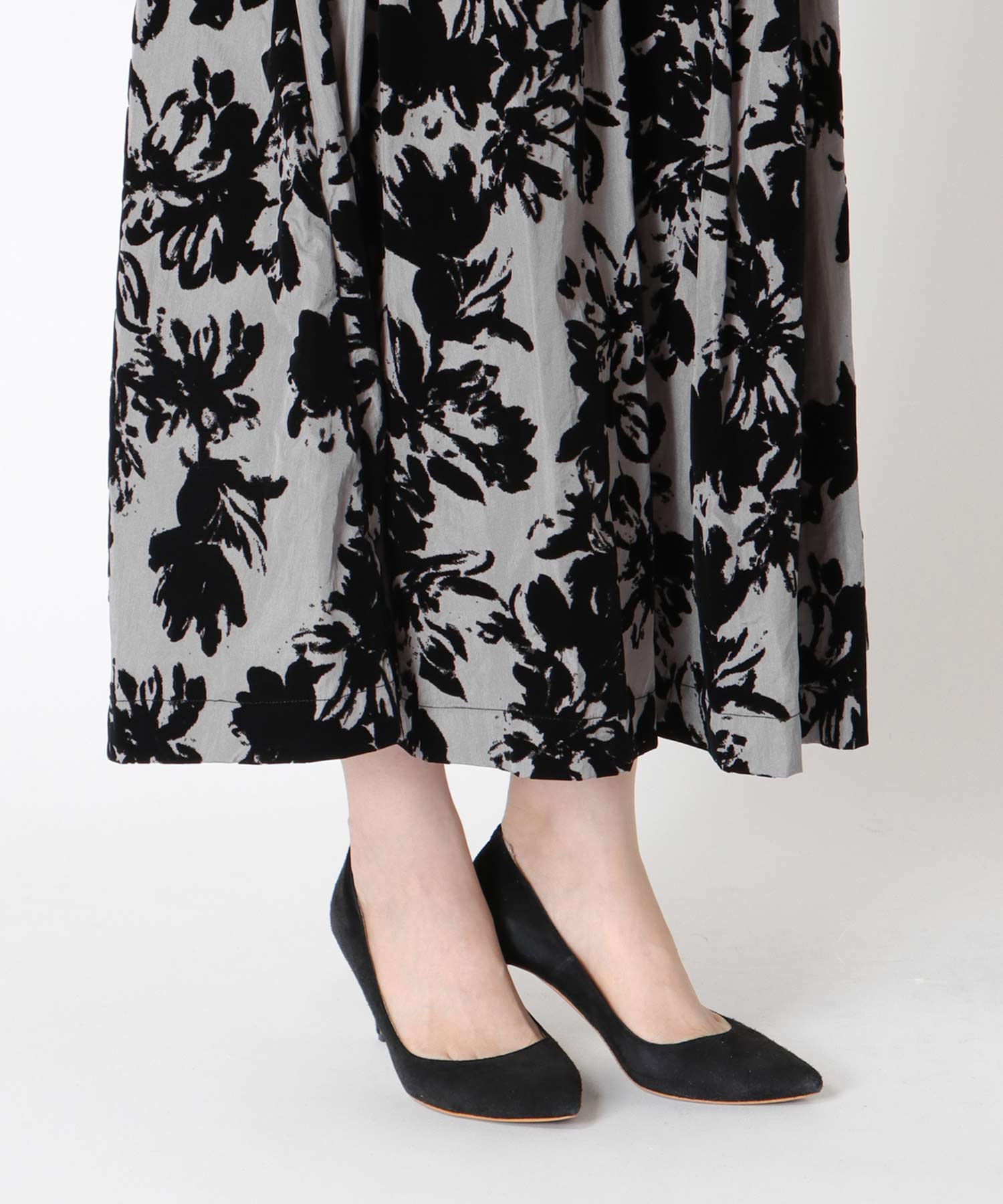 フラワーフロッキースカート