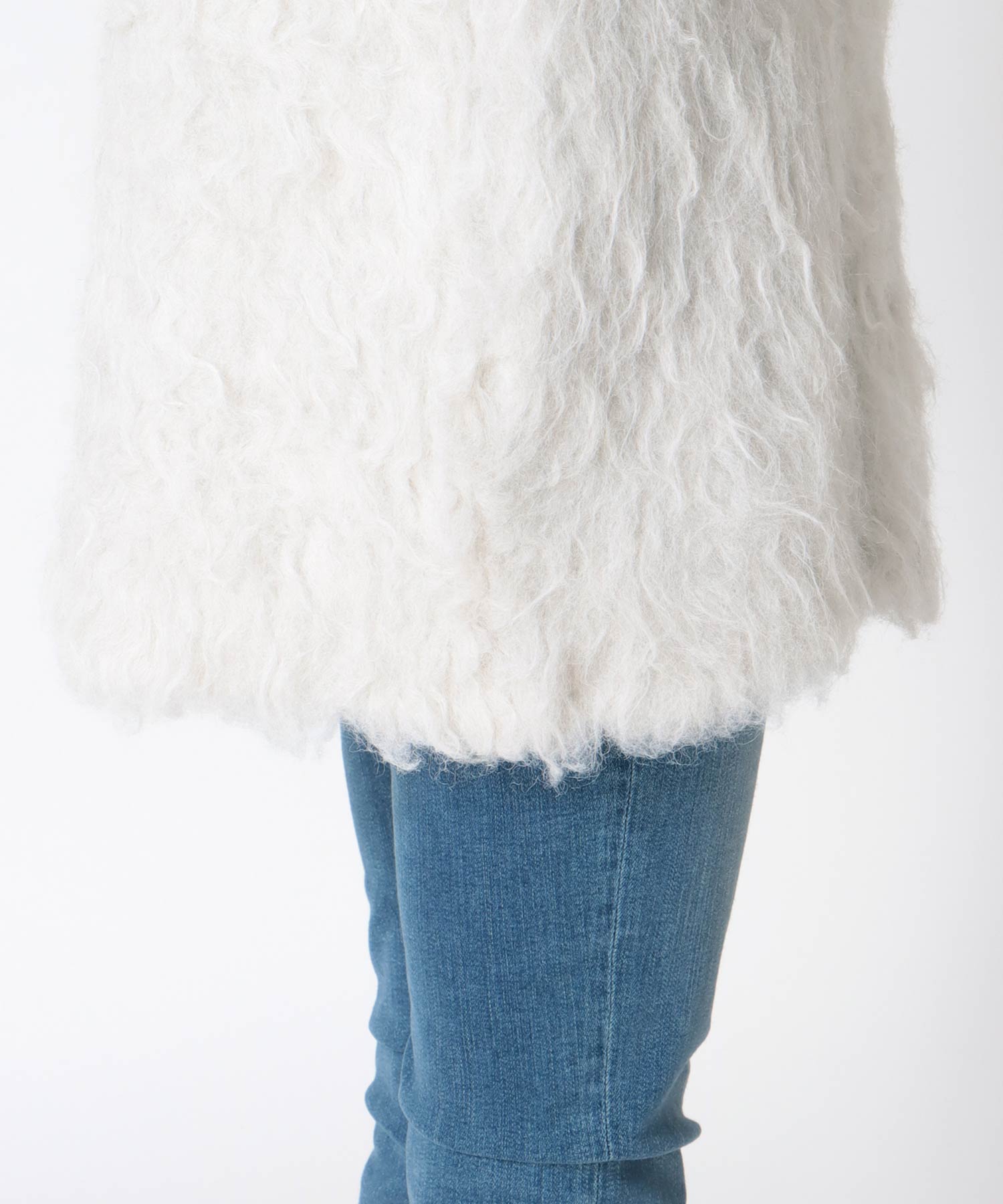 《WEB先行発売》ウェーブシャギーニットジャケット