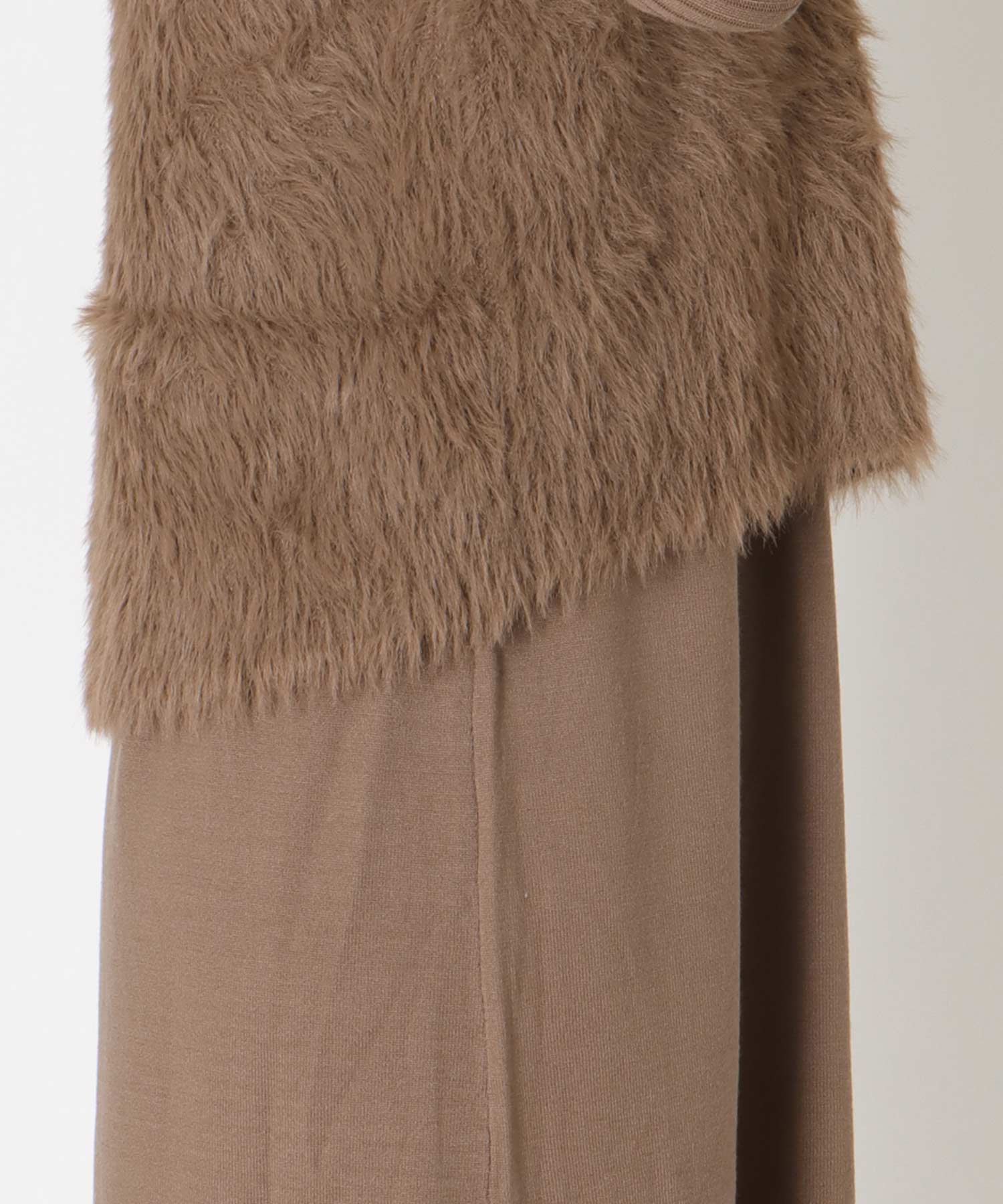 シャギーニットセットワンピース