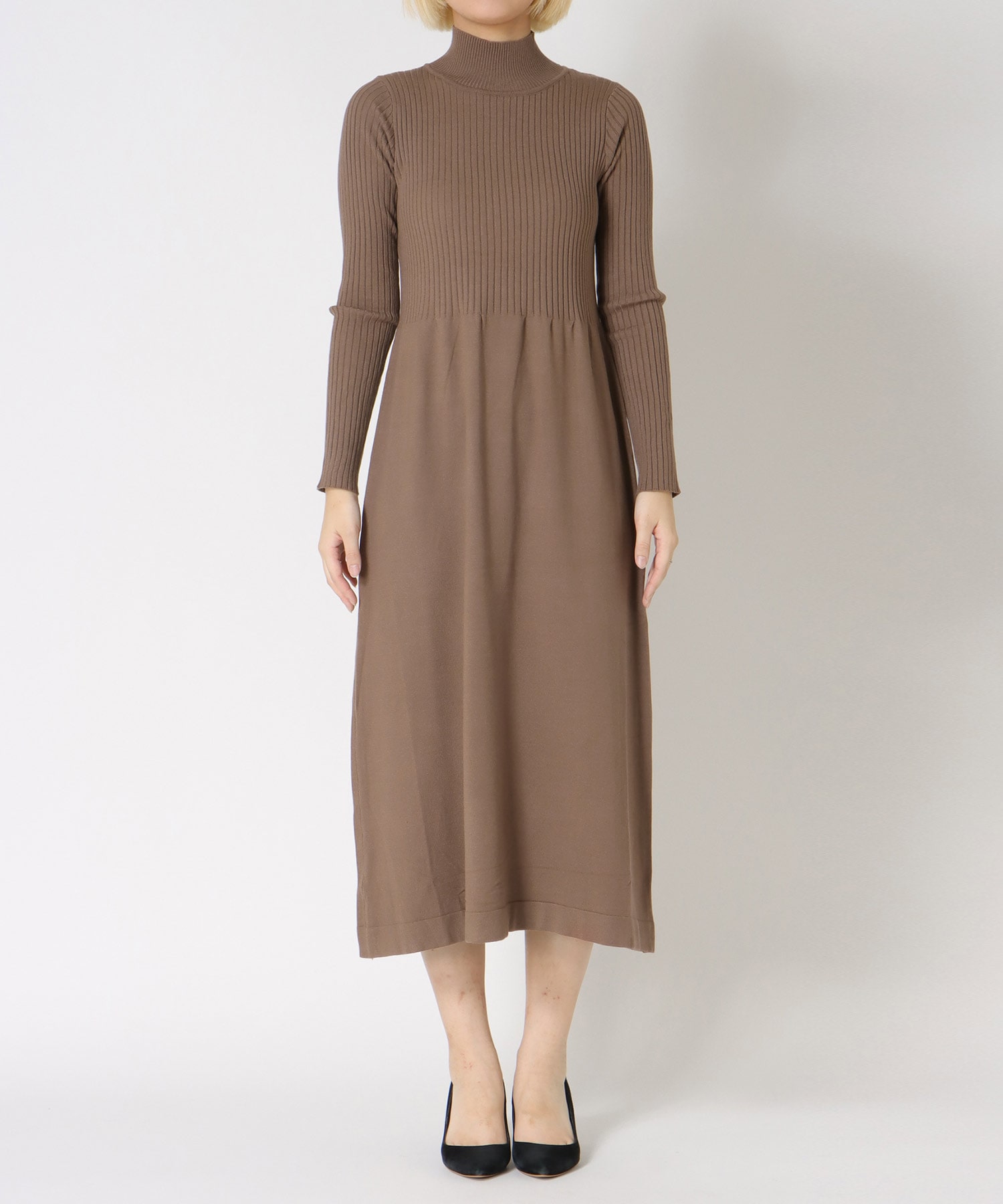 シャギーニットセットワンピース