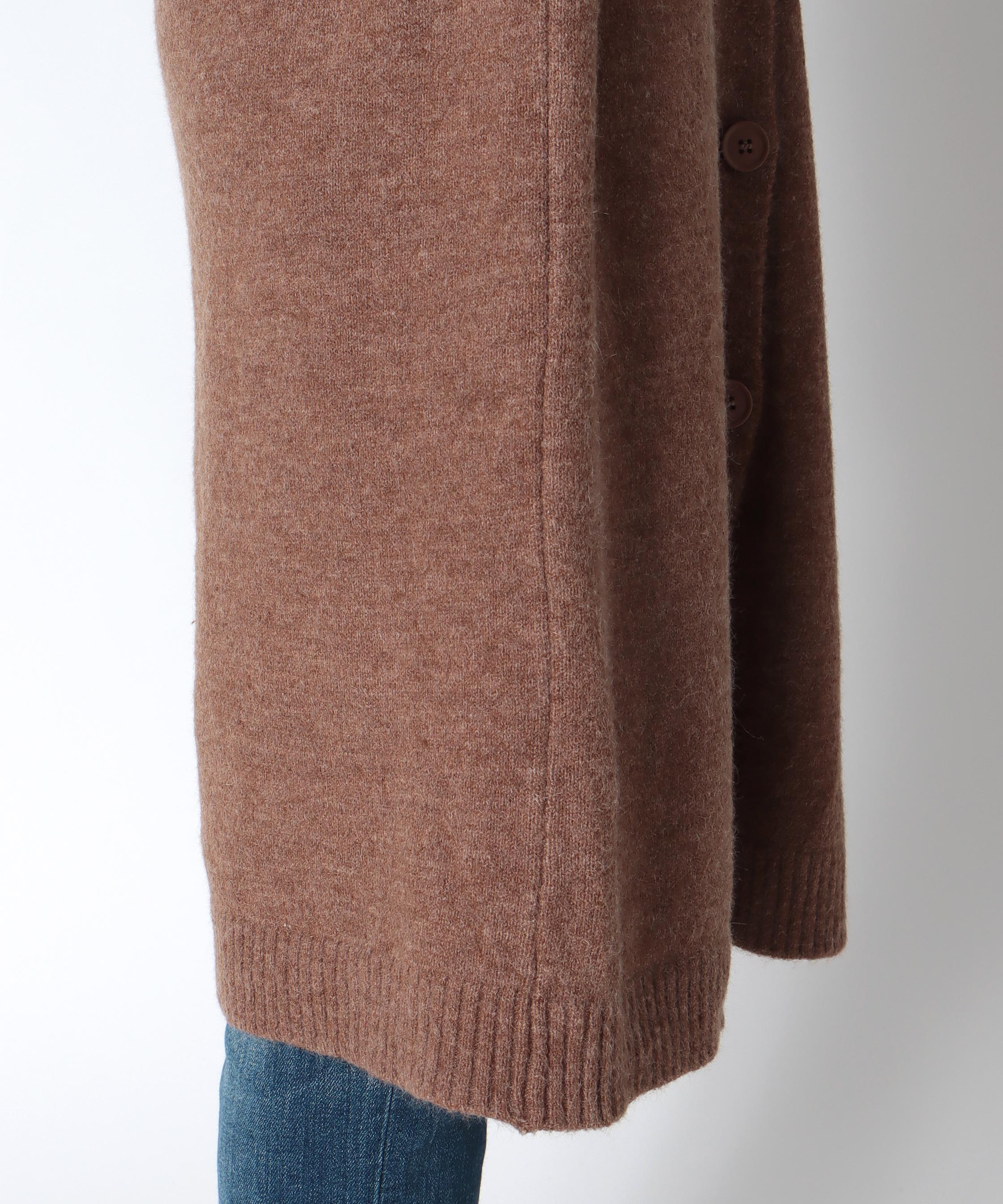 バルーン袖ロングカーディガン