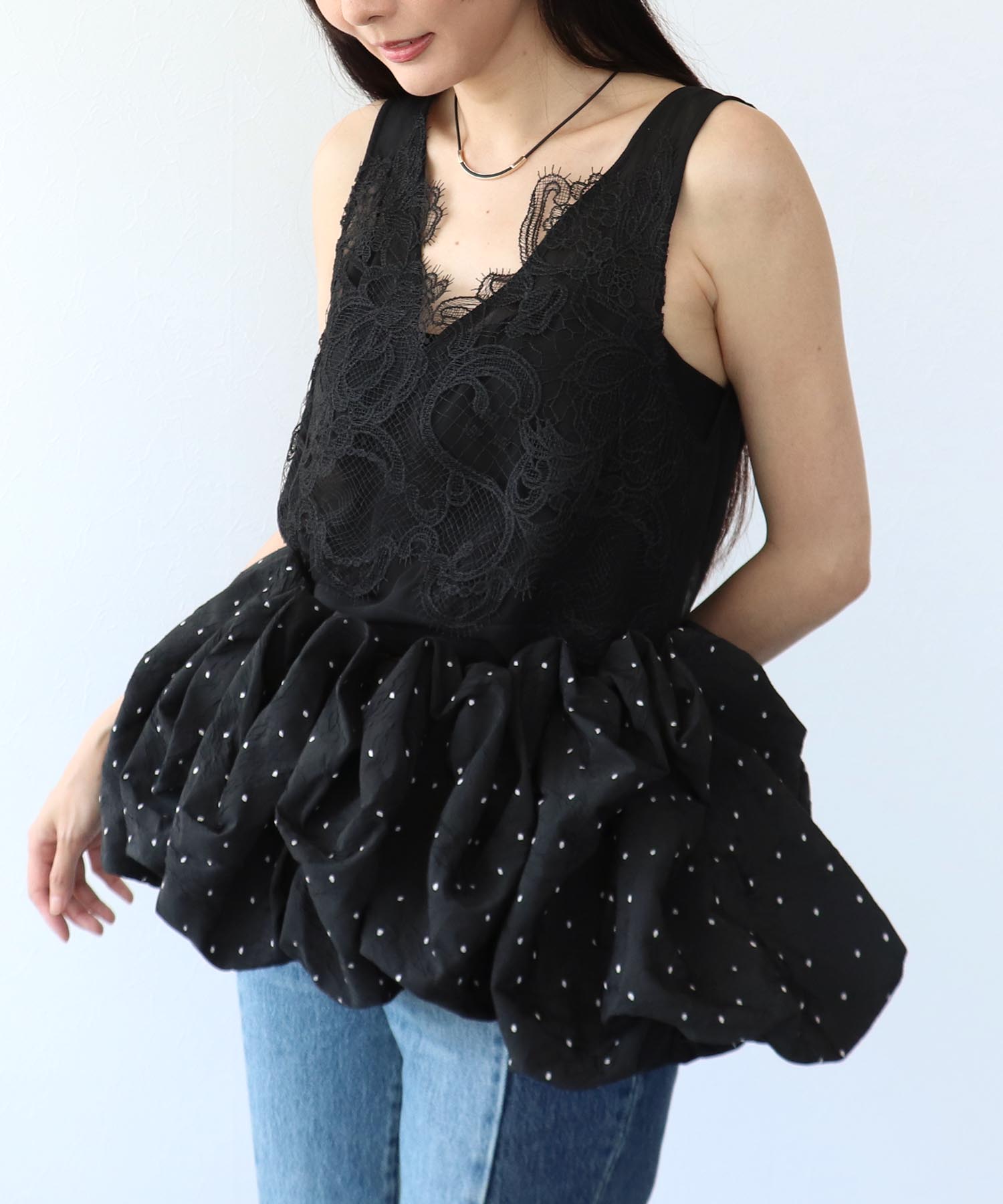 《WEB先行発売》レースシアータンクトップ