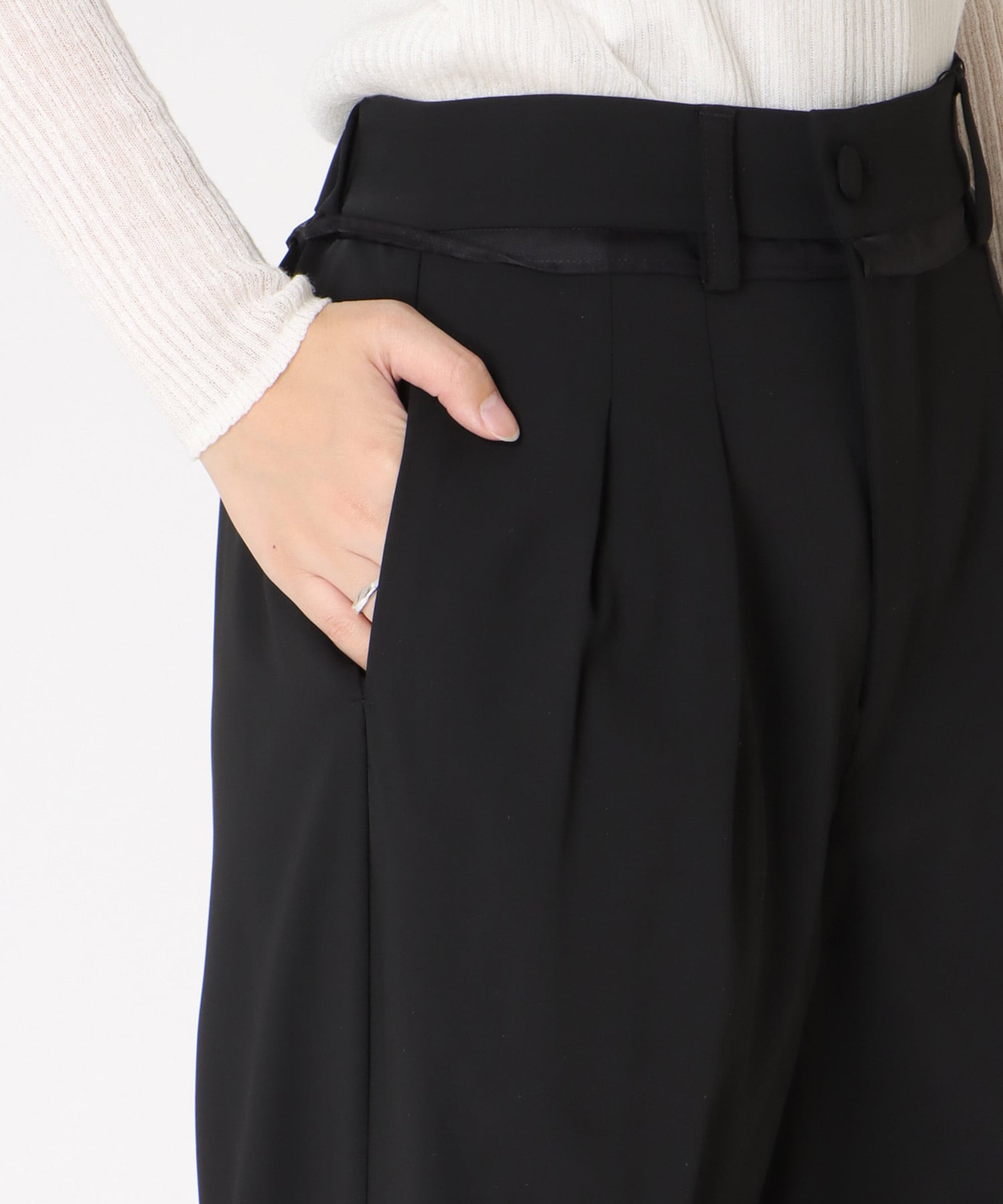 アシメフロントパンツ