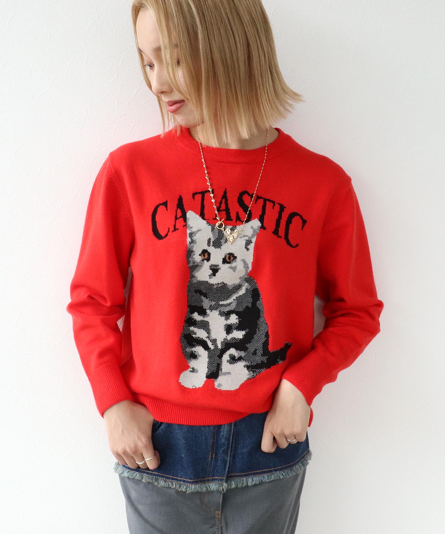 CATASTICジャガードニット