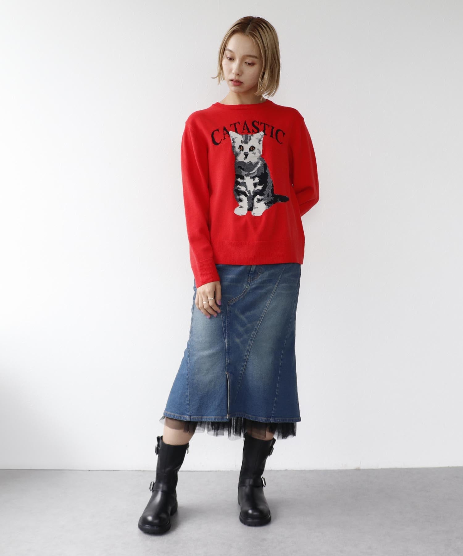 CATASTICジャガードニット
