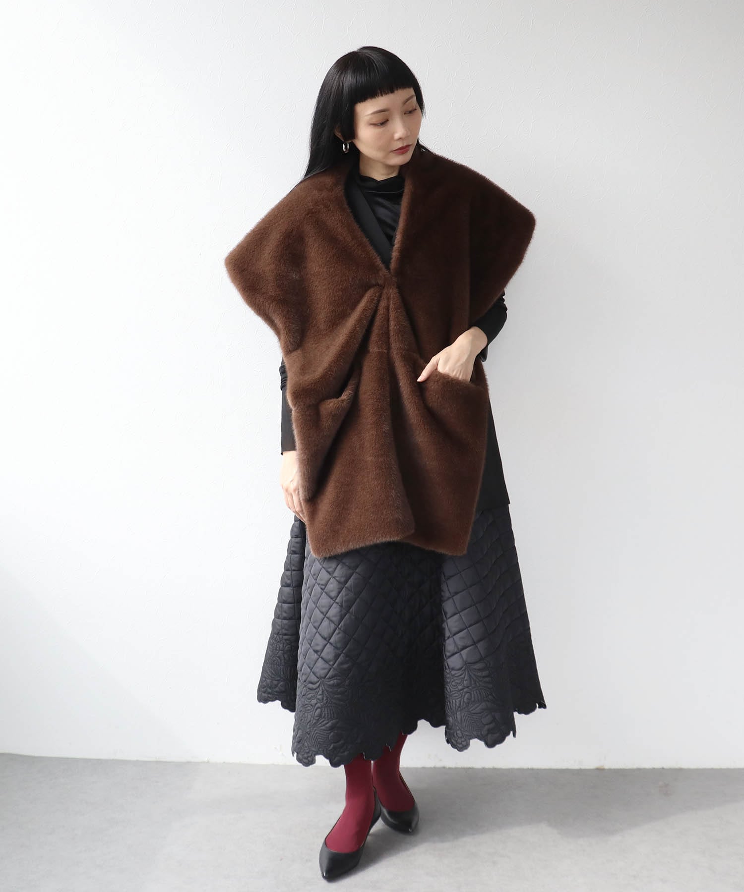 ミンクエコファーストール