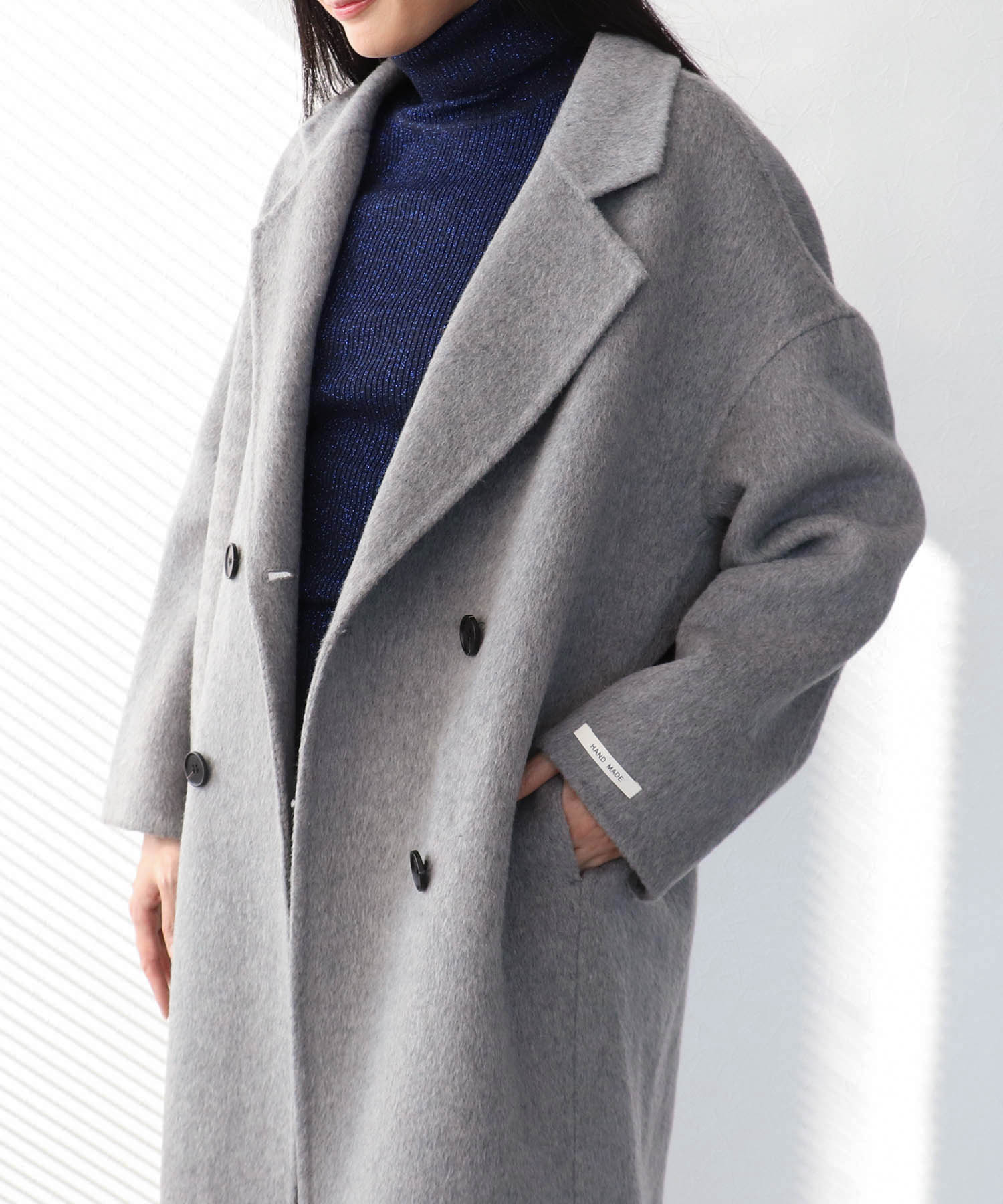Wフェイスハンドメイドテーラーコート