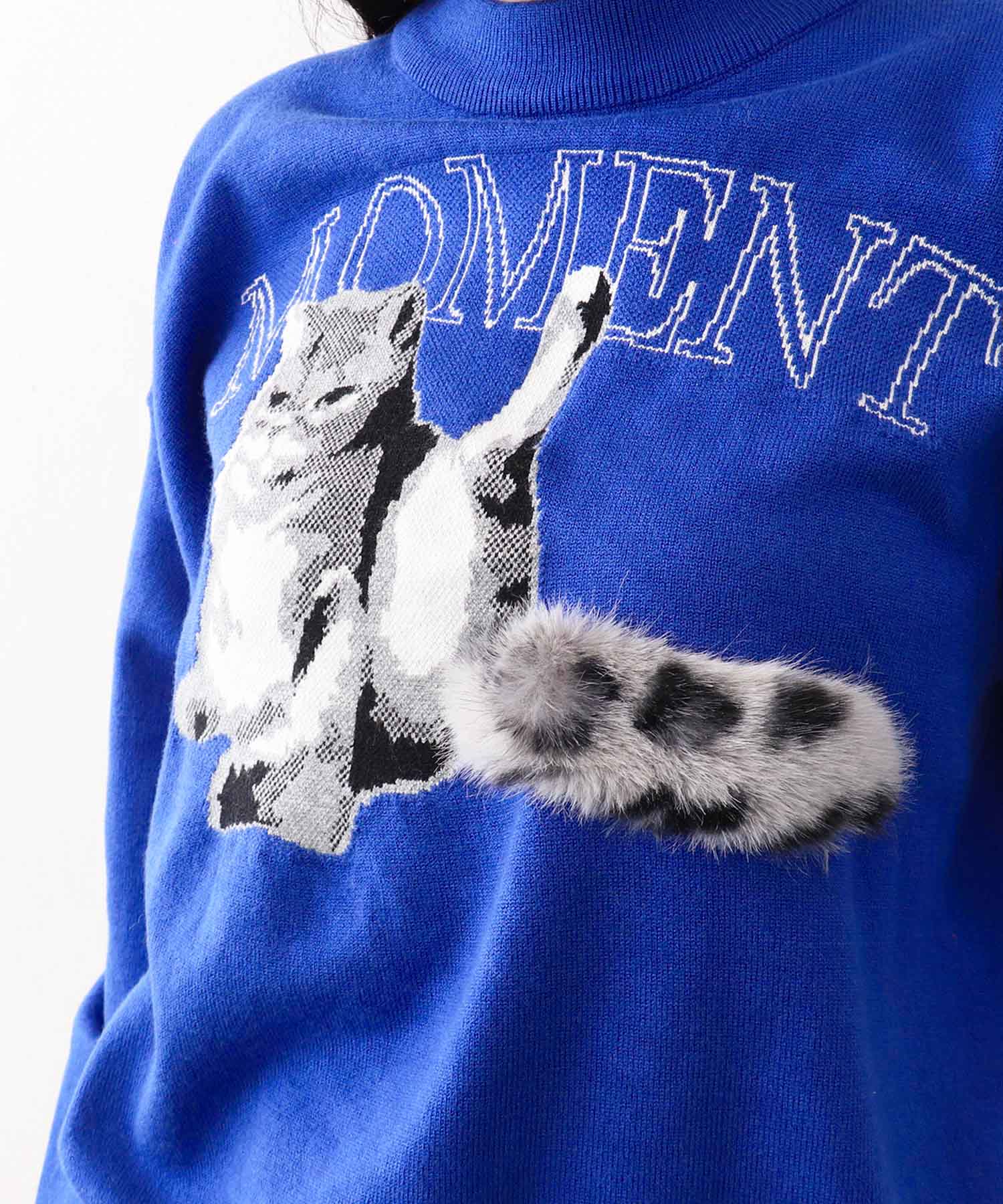 【WEB先行発売】ストレッチCATジャガードニットプルオーバー