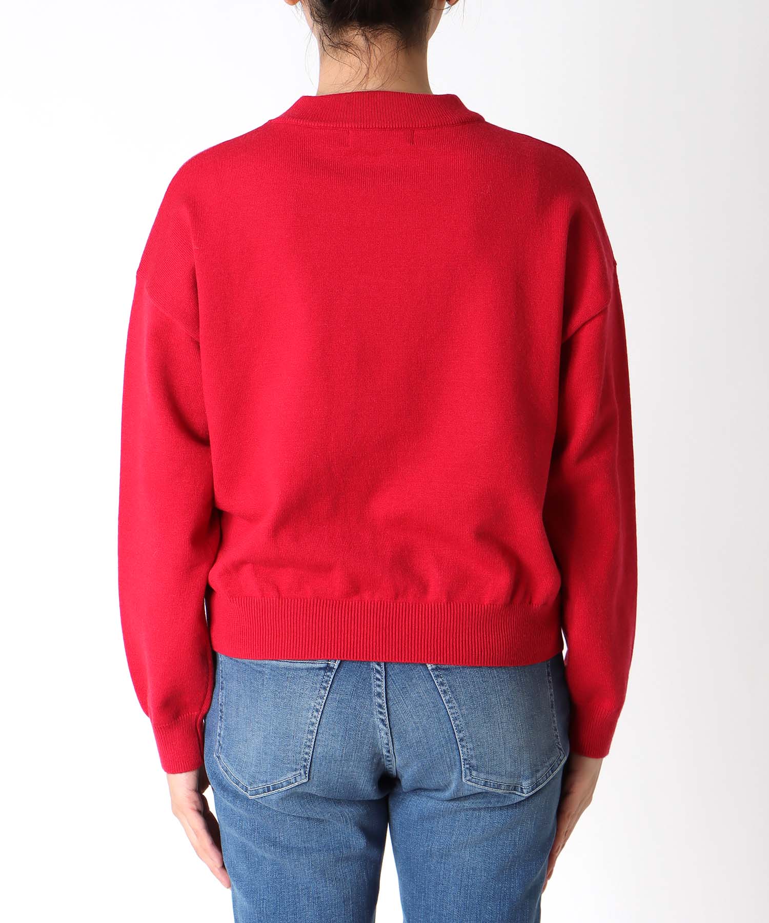 【WEB先行発売】ストレッチCATジャガードニットプルオーバー