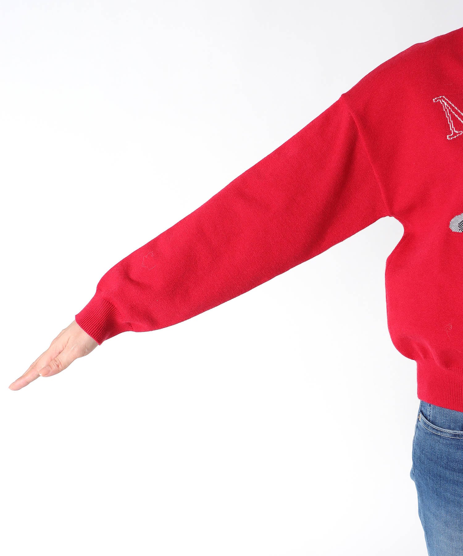 【WEB先行発売】ストレッチCATジャガードニットプルオーバー