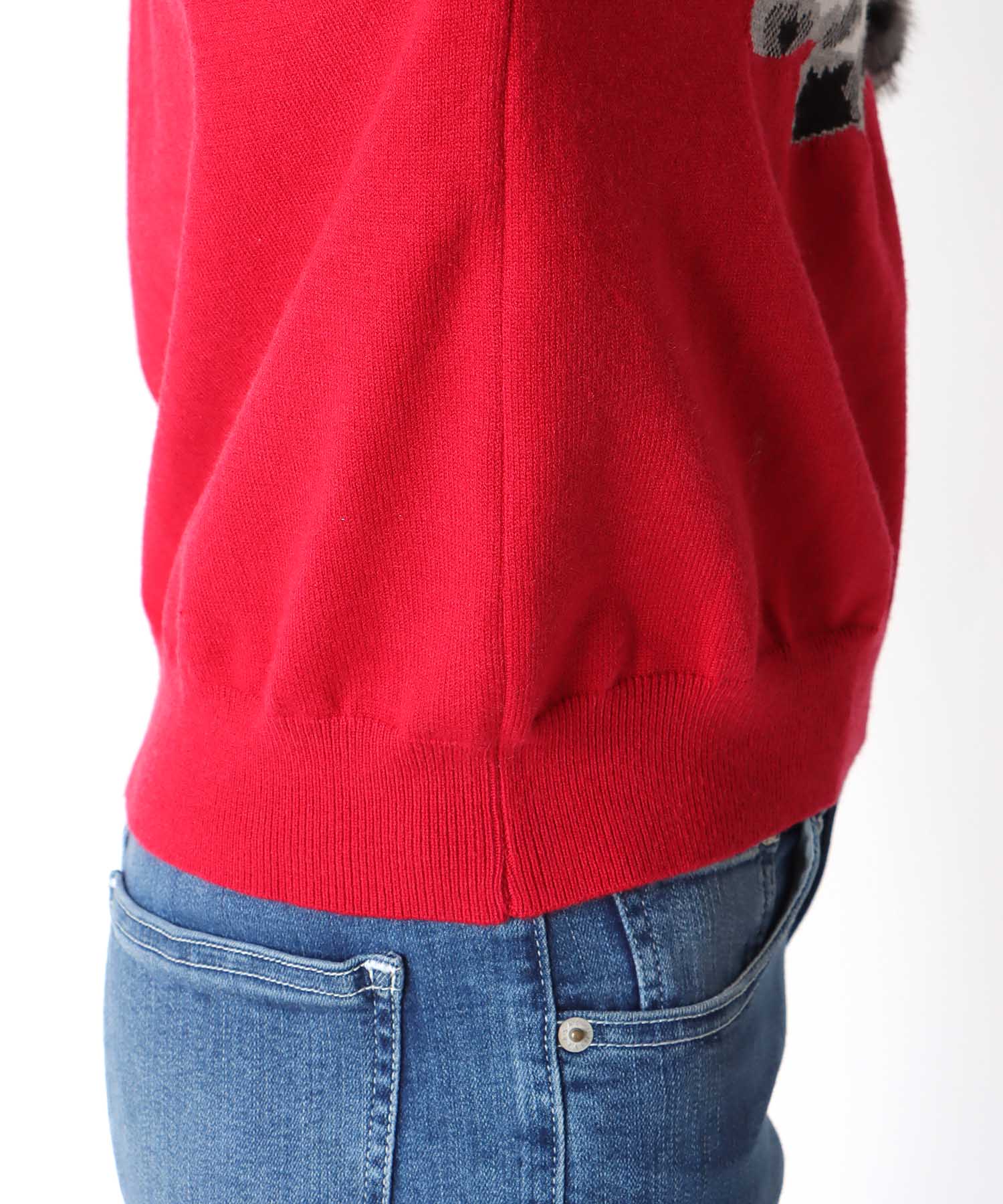 【WEB先行発売】ストレッチCATジャガードニットプルオーバー