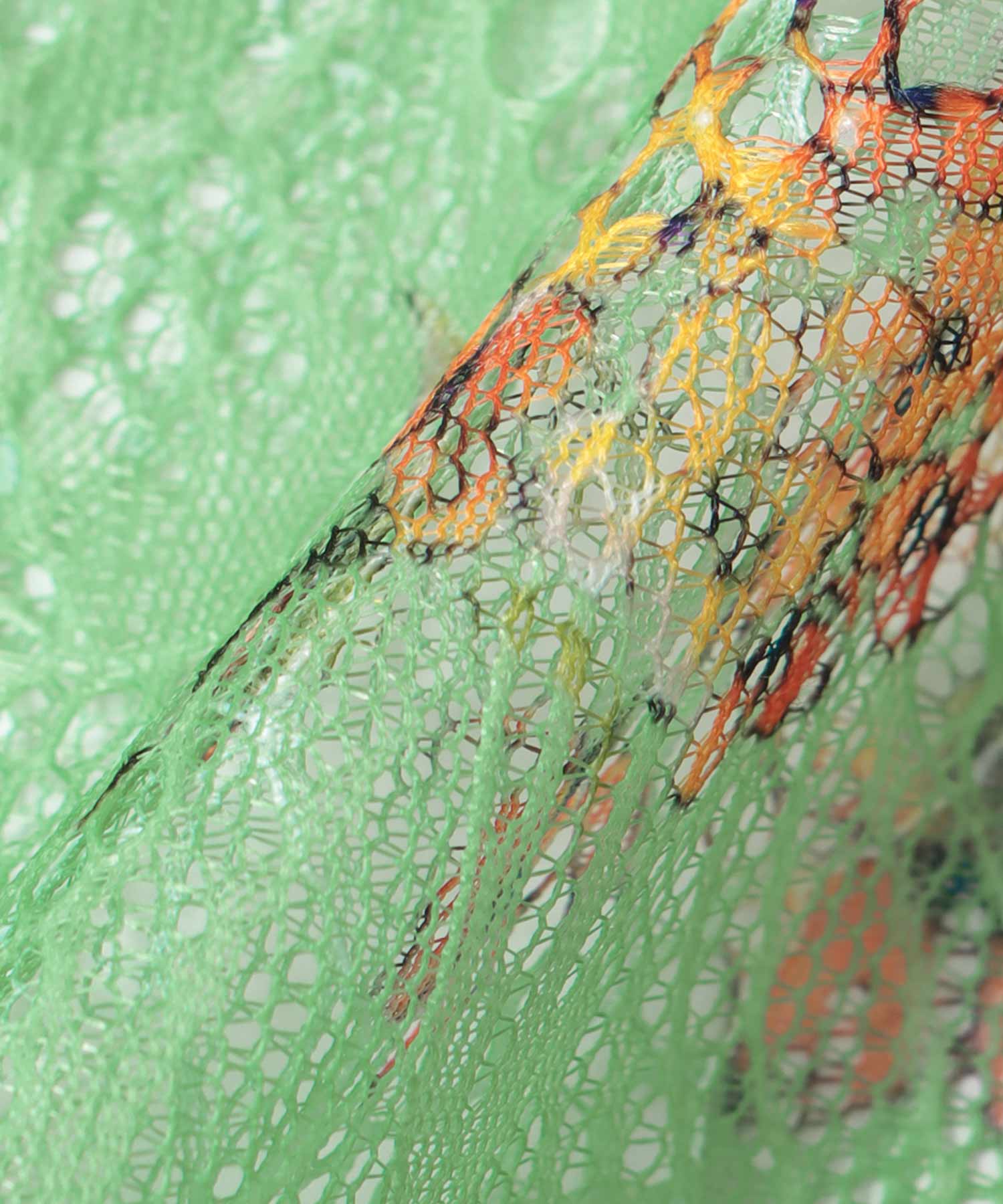 〔お家で試着〕ボカシフラワーレースプリーツブラウス