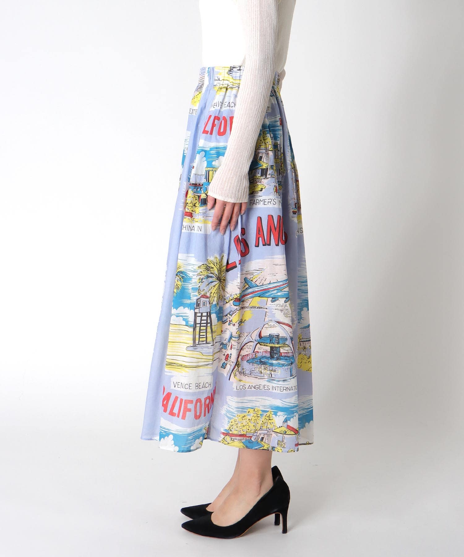 レトロヴィンテージ柄スカート