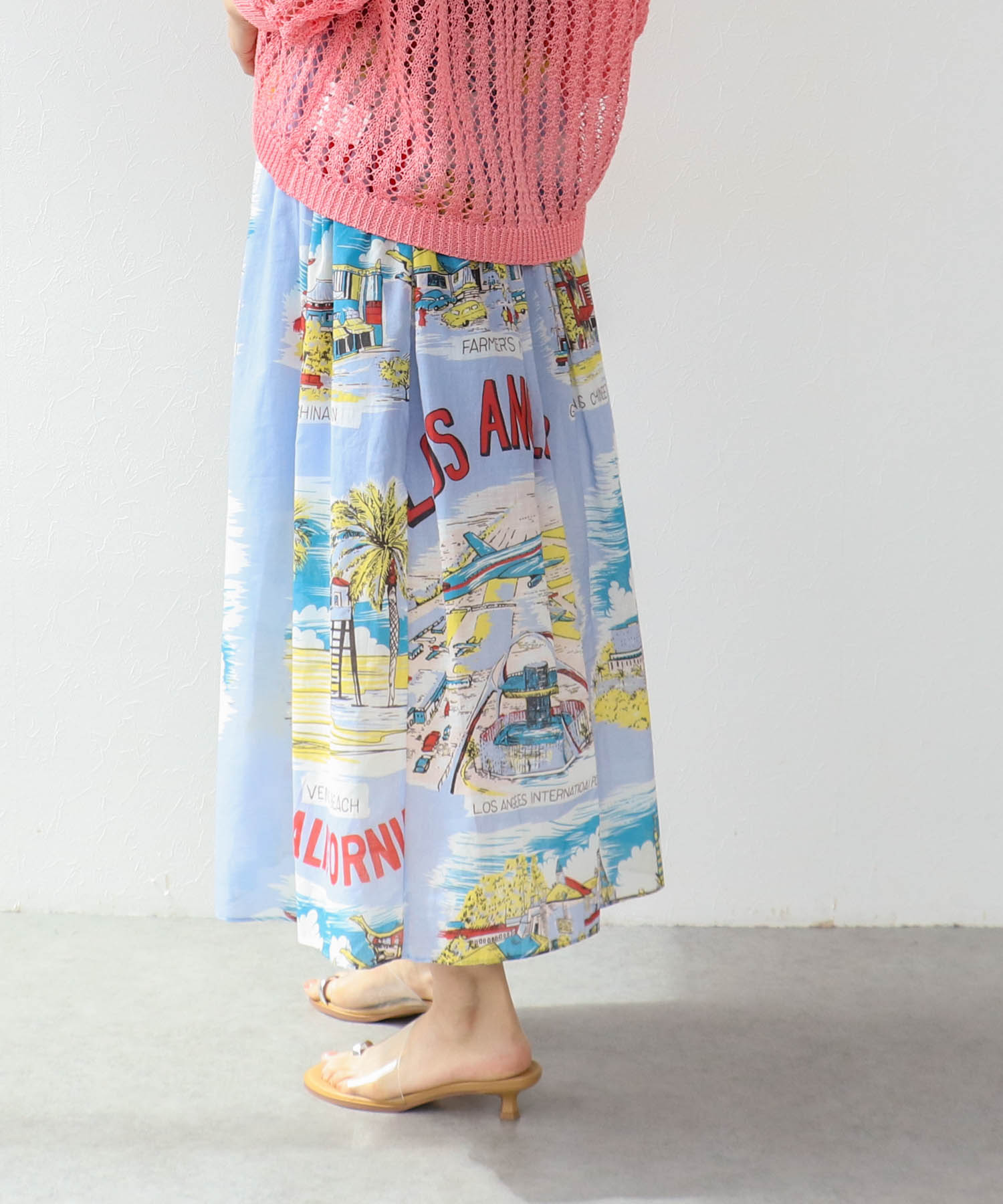 レトロヴィンテージ柄スカート