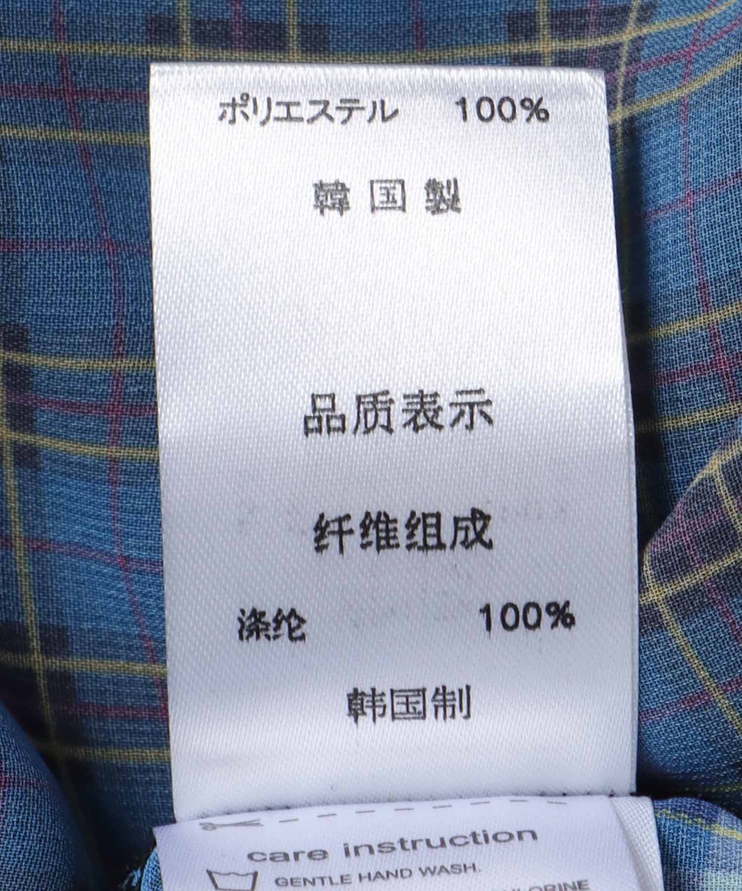 〔お家で試着〕ランダムチェック柄レイヤードワンピース