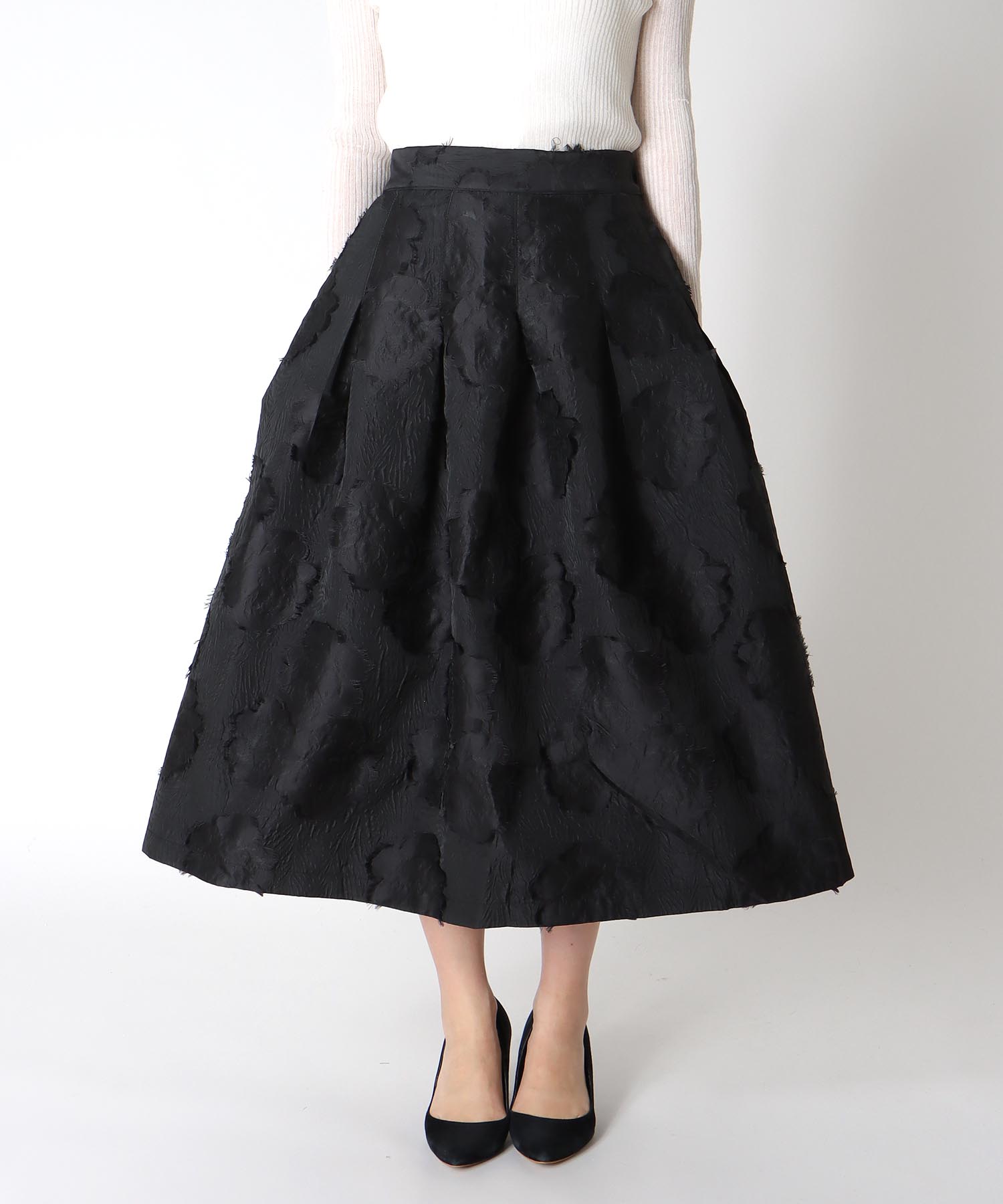 ジャガードボリュームスカート