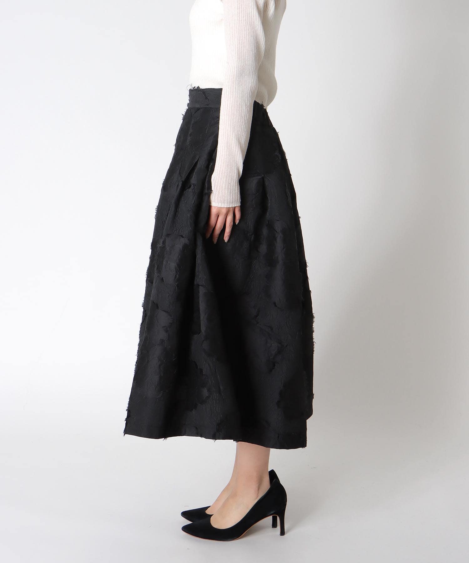 ジャガードボリュームスカート