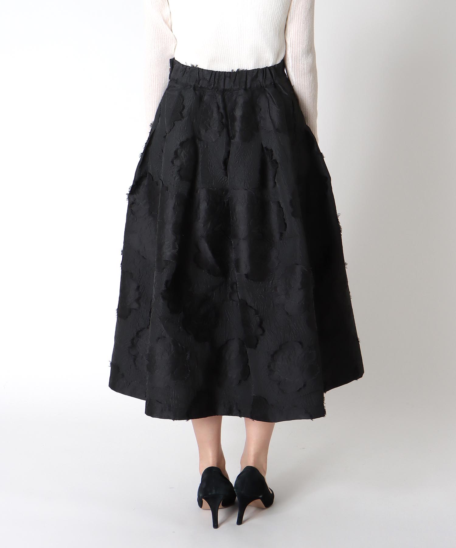 ジャガードボリュームスカート