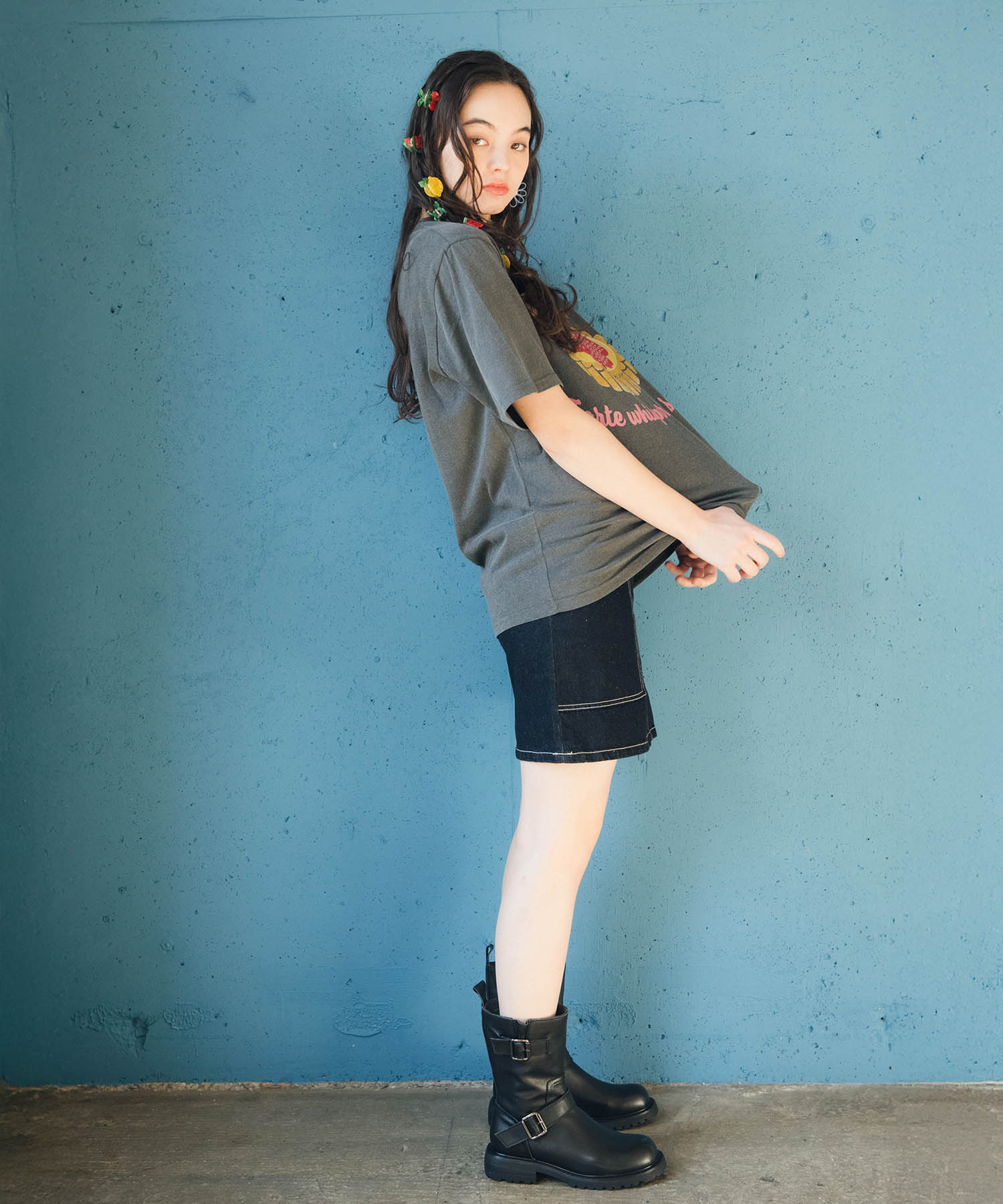 【2/26(木)12時予約開始】イチゴタルト柄Tシャツ