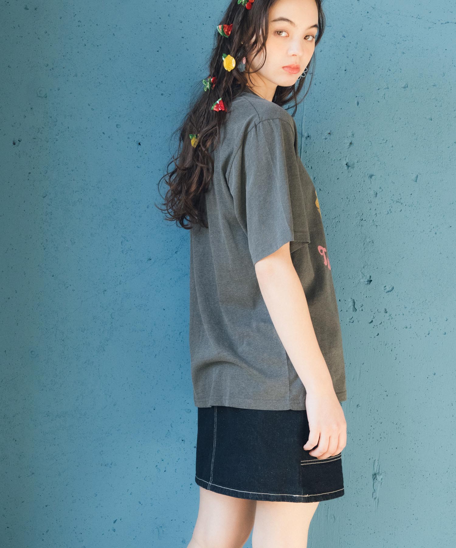 【2/26(木)12時予約開始】イチゴタルト柄Tシャツ