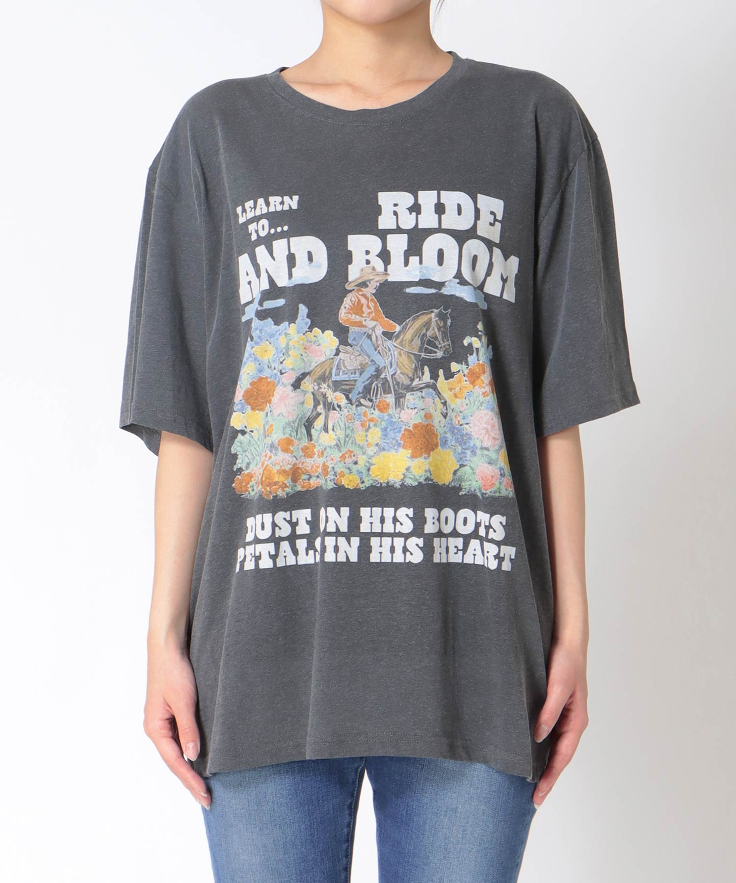 カウボーイフラワーTシャツ