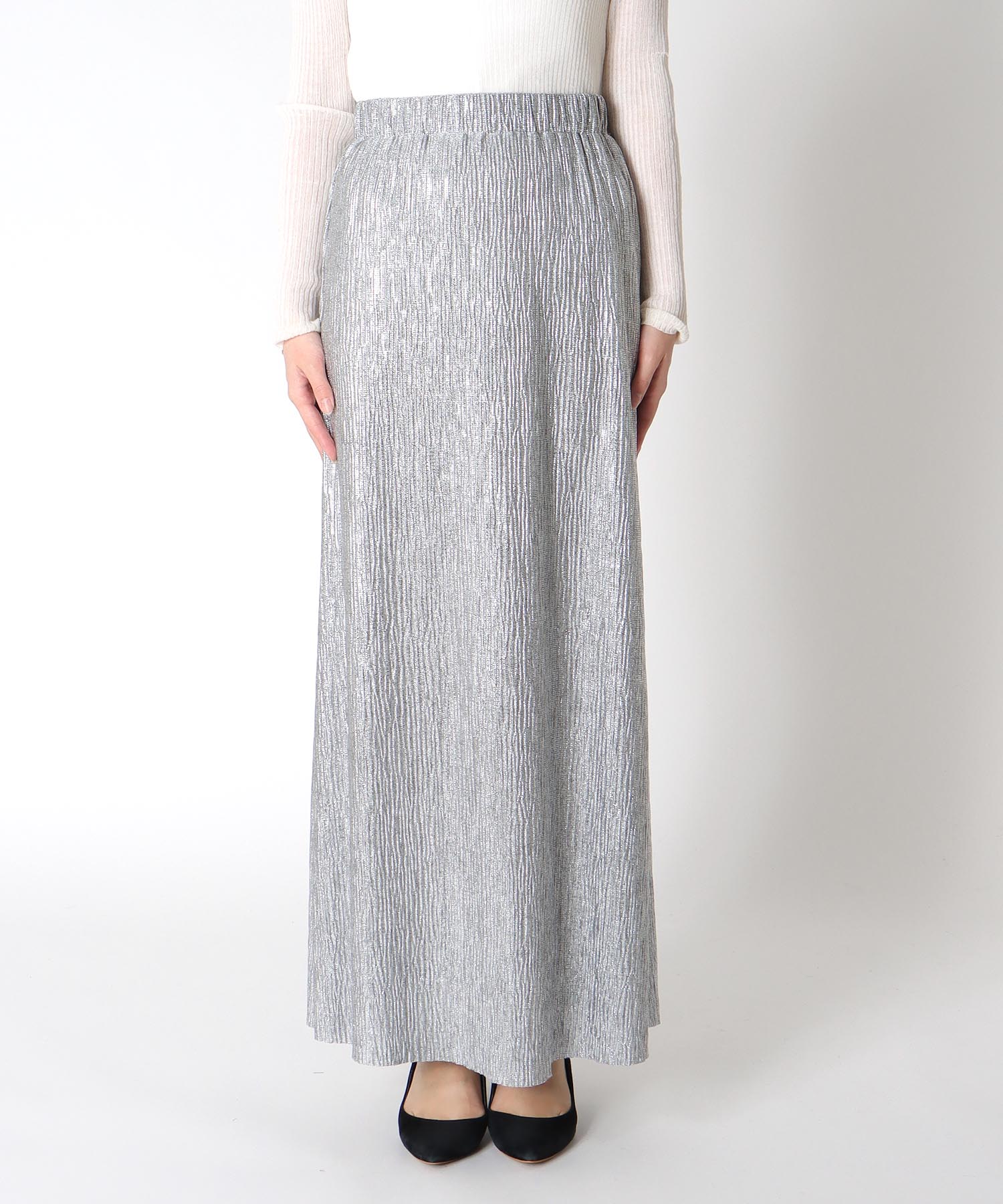 シャイニーロングスカート