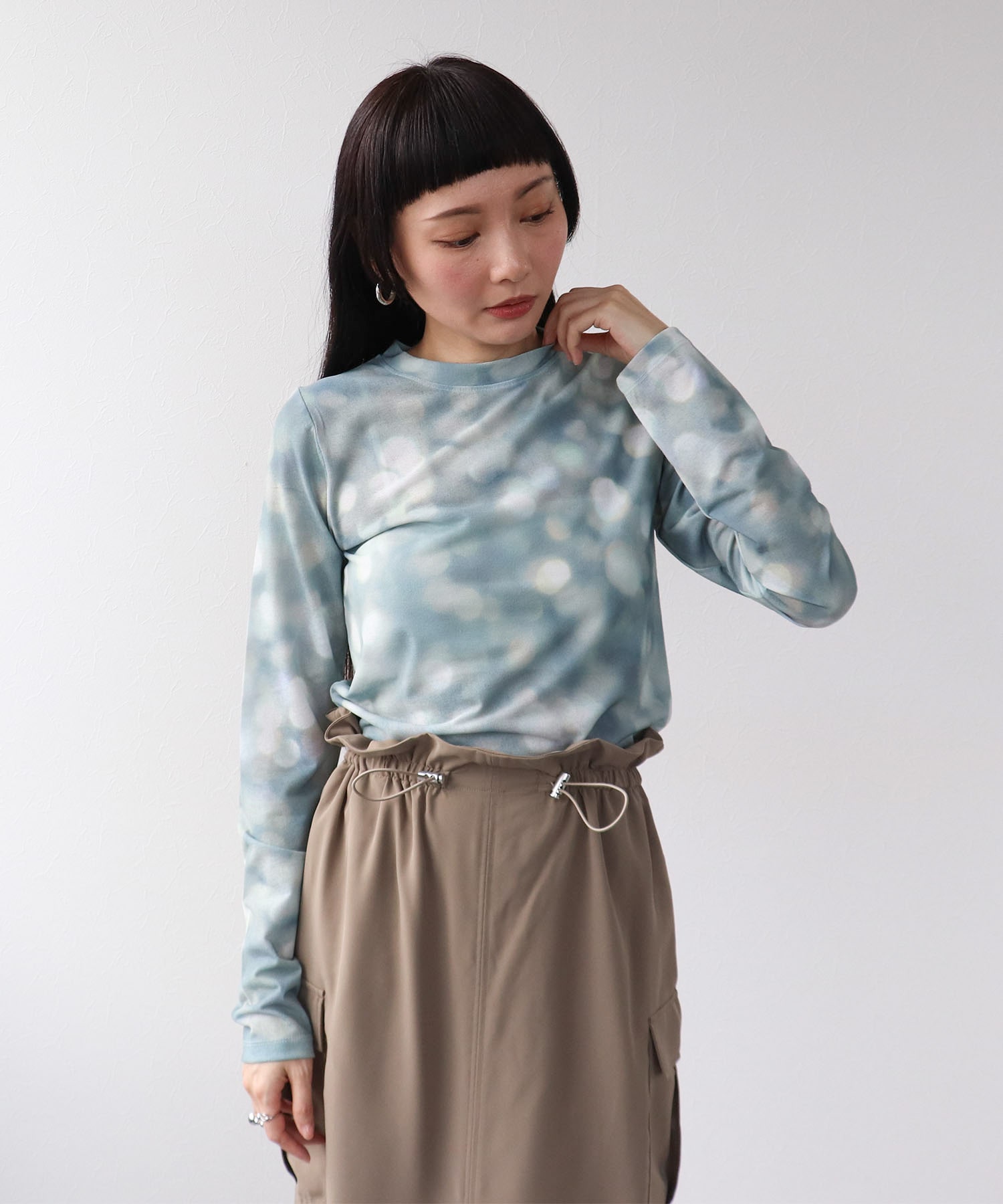 ブラー加工シアープルオーバー