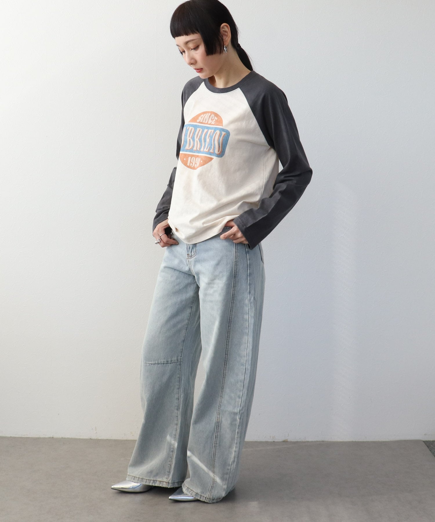 ラグランロンTシャツ