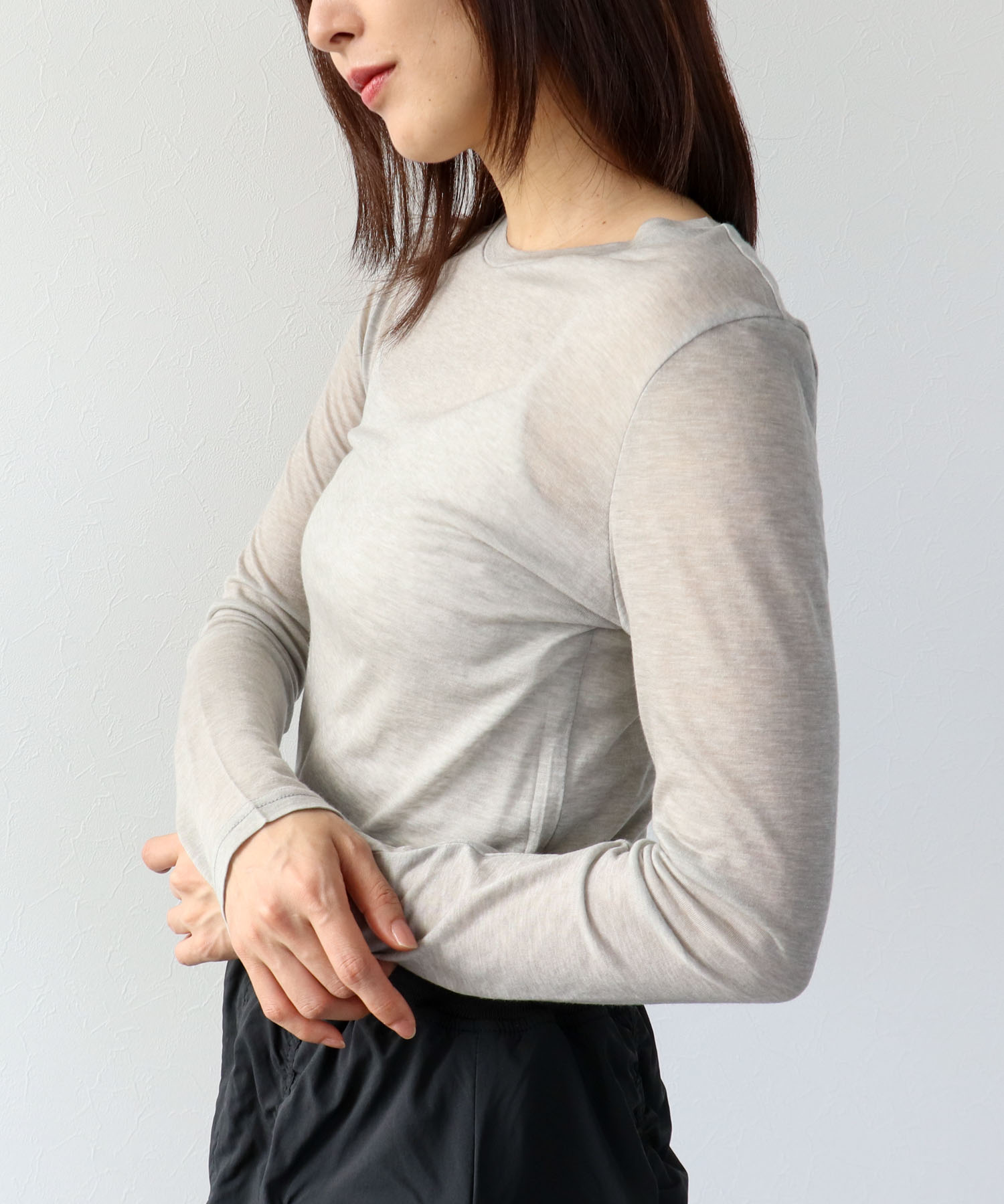 シンプルシアーカットプルオーバー