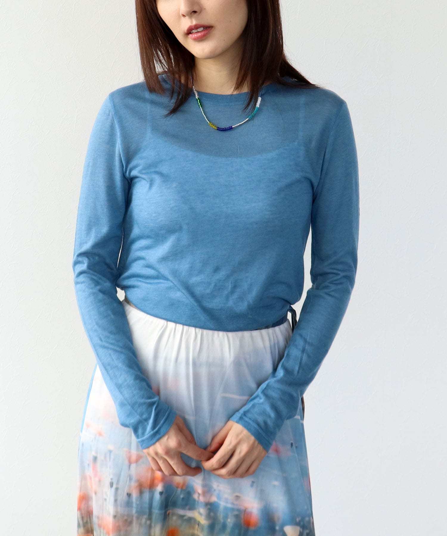 シンプルシアーカットプルオーバー