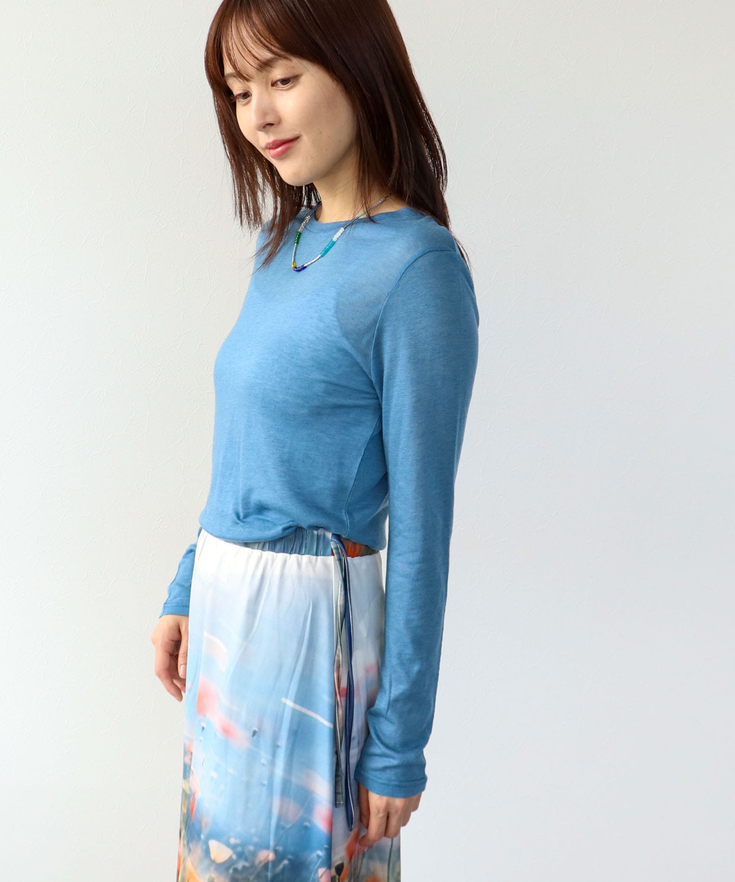 シンプルシアーカットプルオーバー