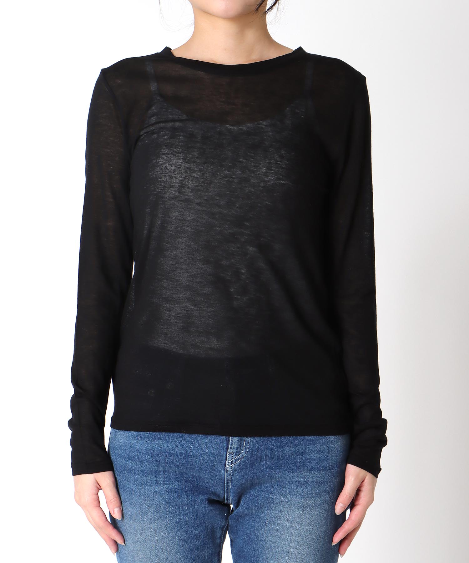 シンプルシアーカットプルオーバー